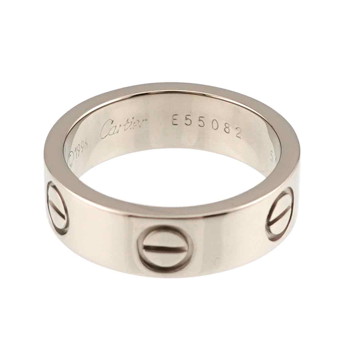 Love Ring 18K White Gold 750 size50 4.75-5(US)