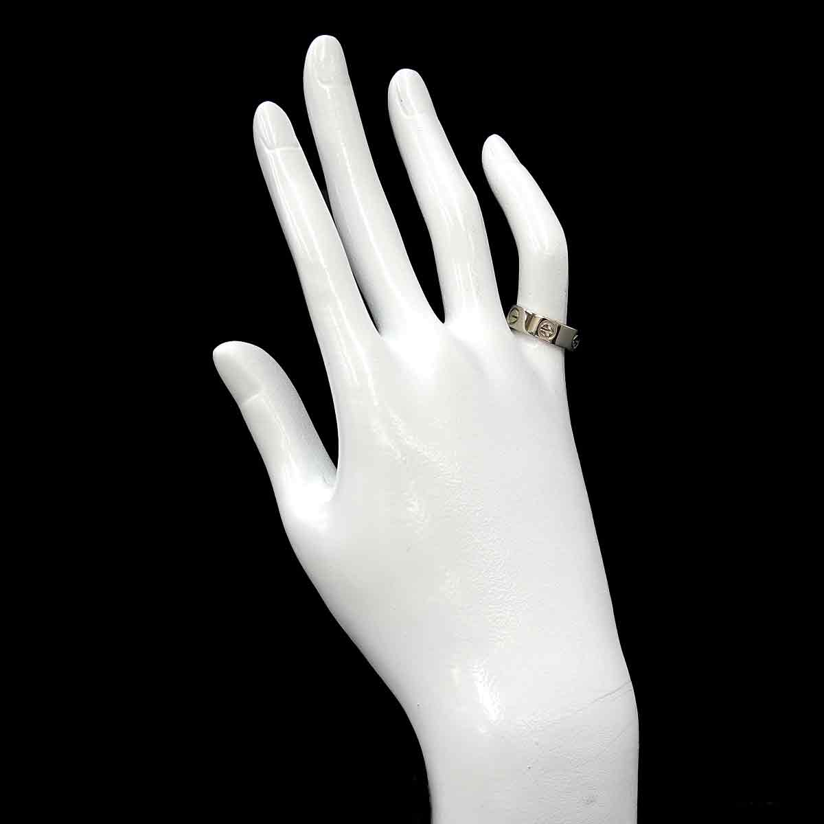 Love Ring 18K White Gold 750 size50 4.75-5(US)