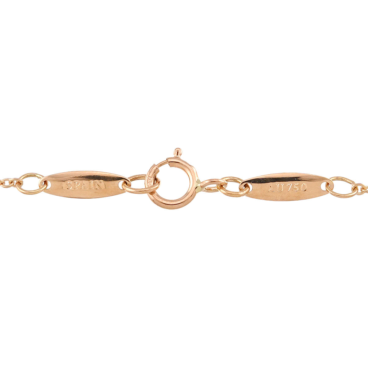 Bean Necklace 18K PG 750