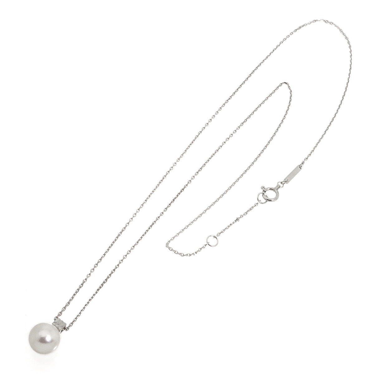 SHIROSUMIKA Akoya pearl 7.9mm Necklace K18 WG 750