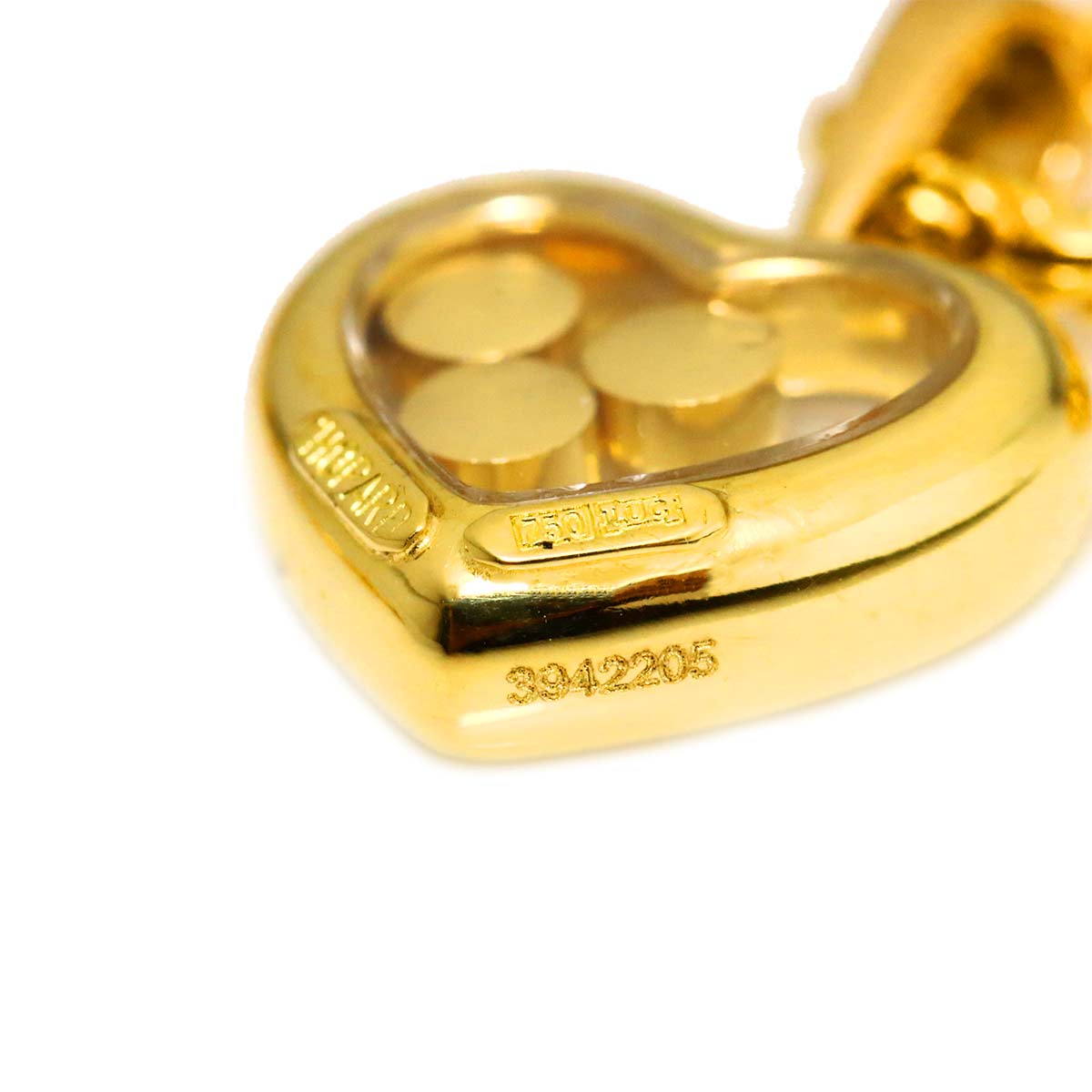 Happy Diamond Heart Necklace 18K Yellow Gold 750