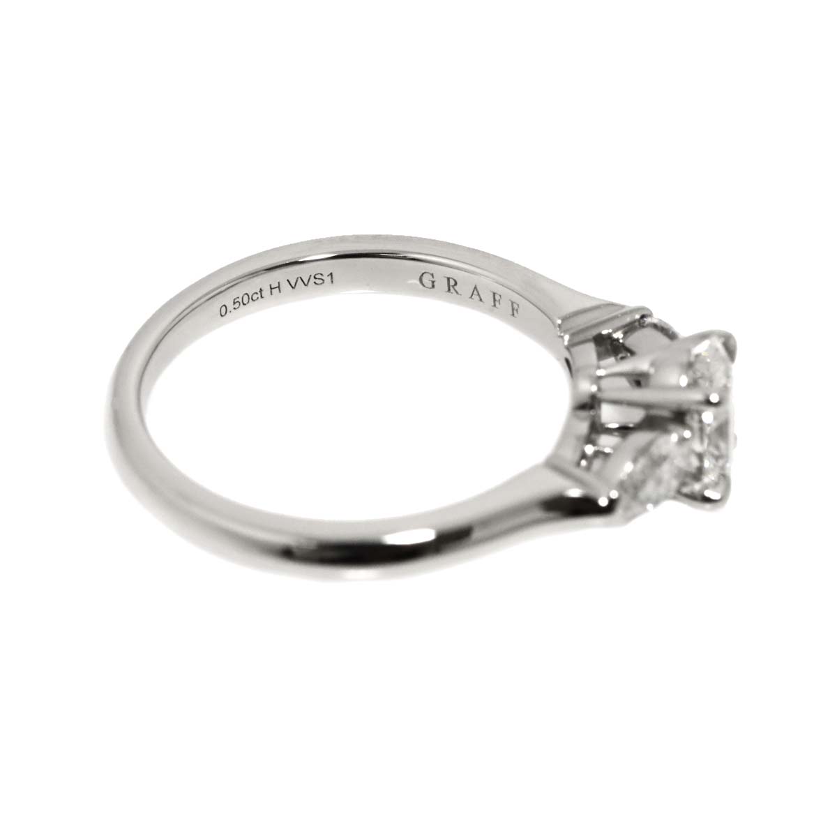 Diamond 0.50ct H/VVS1 Ring Pt Platinum Size4-4.5(US)