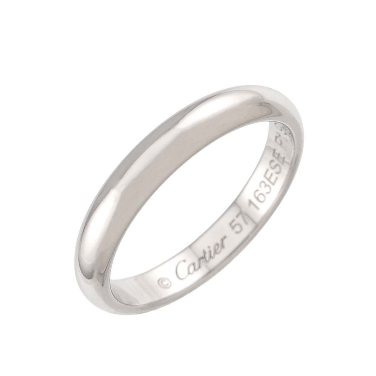 1895 Classic Band Ring Platinum Size57 7.75-8(US)