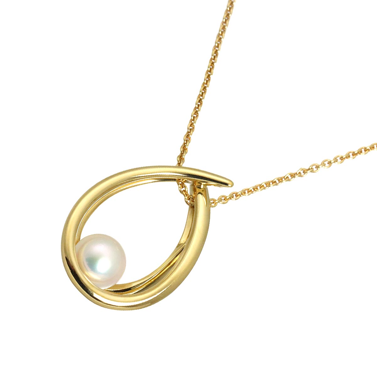 Akoya Pearl 7.0mm Necklace 18K YG 750