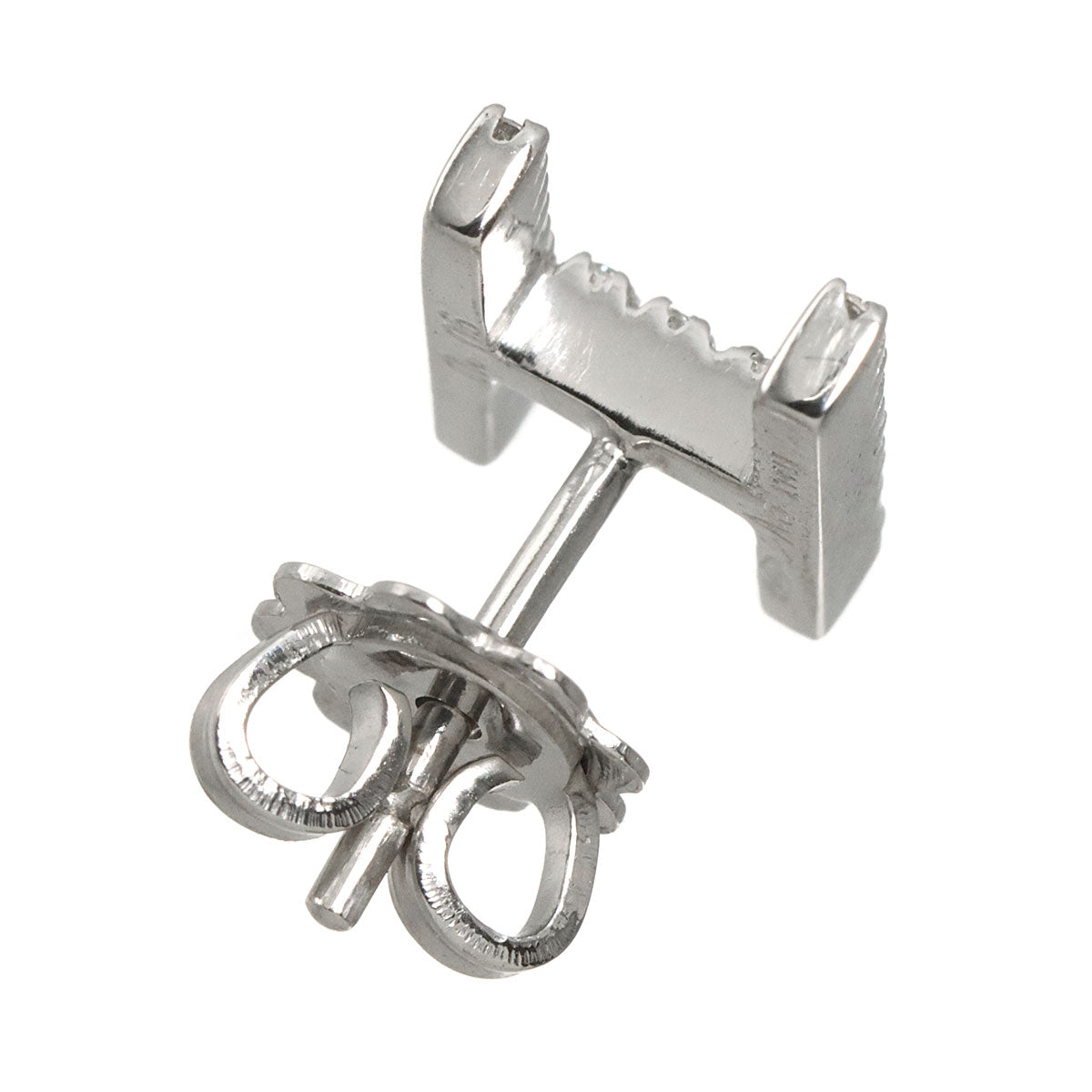 Diamond 0.06ct Earring Pierced 18K WG One Piece only