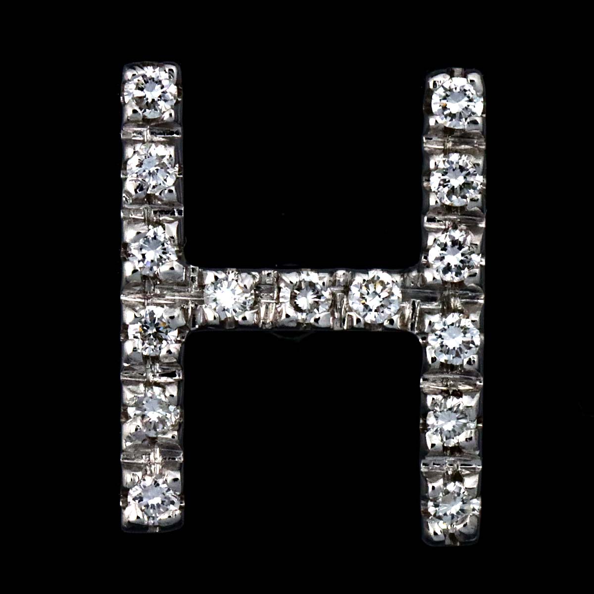 Diamond 0.06ct Earring Pierced 18K WG One Piece only