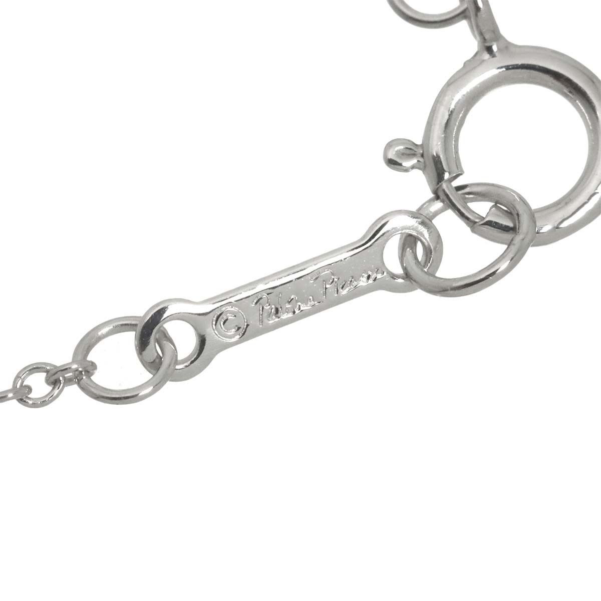 Graffiti Kiss Diamond Necklace 18K White Gold 750