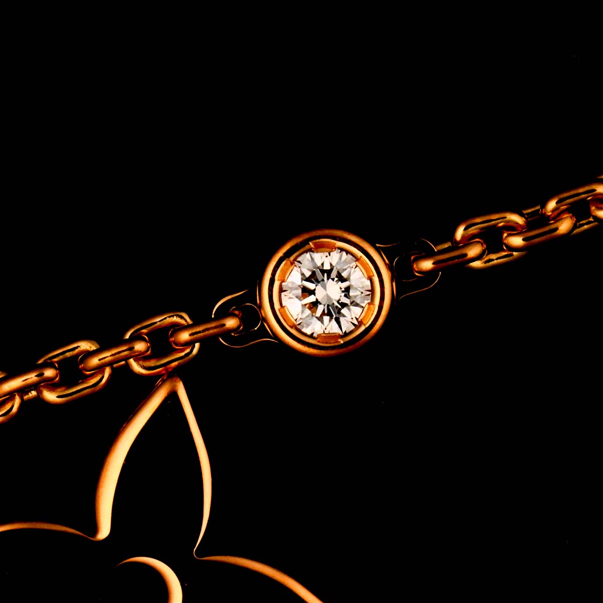 Monogram Diamond Bracelet 18K YG WG PG 750