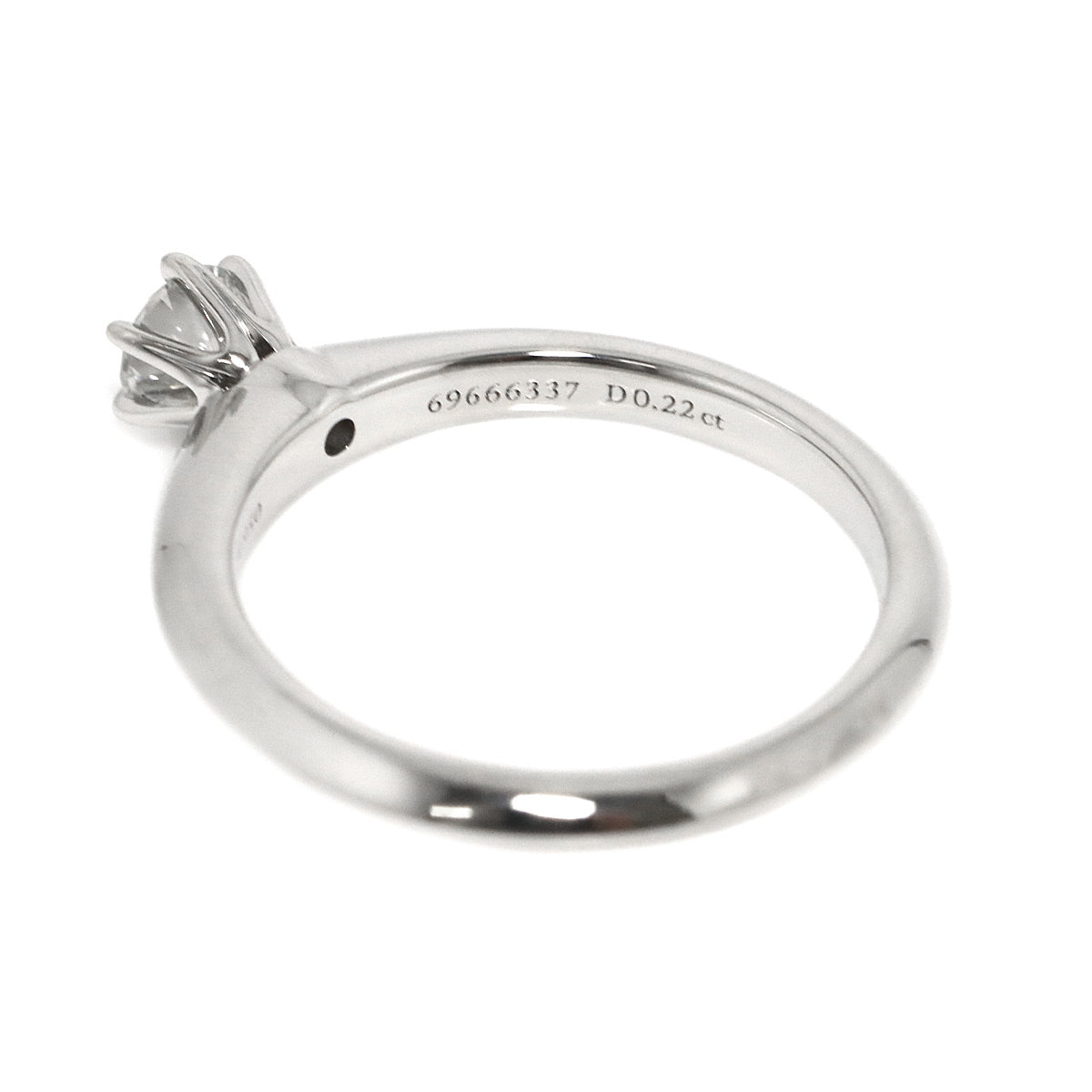 Diamond 0.22ct I/VS1/3EX Ring Platinum Size4(US)