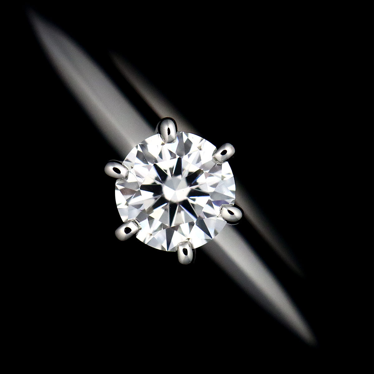 Diamond 0.22ct I/VS1/3EX Ring Platinum Size4(US)