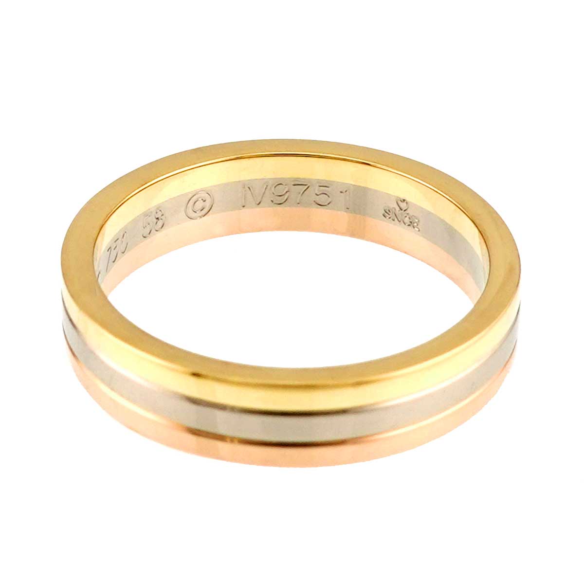 VENDOME Ring 18K YG WG PG 750 Size58 8-8.25(US)