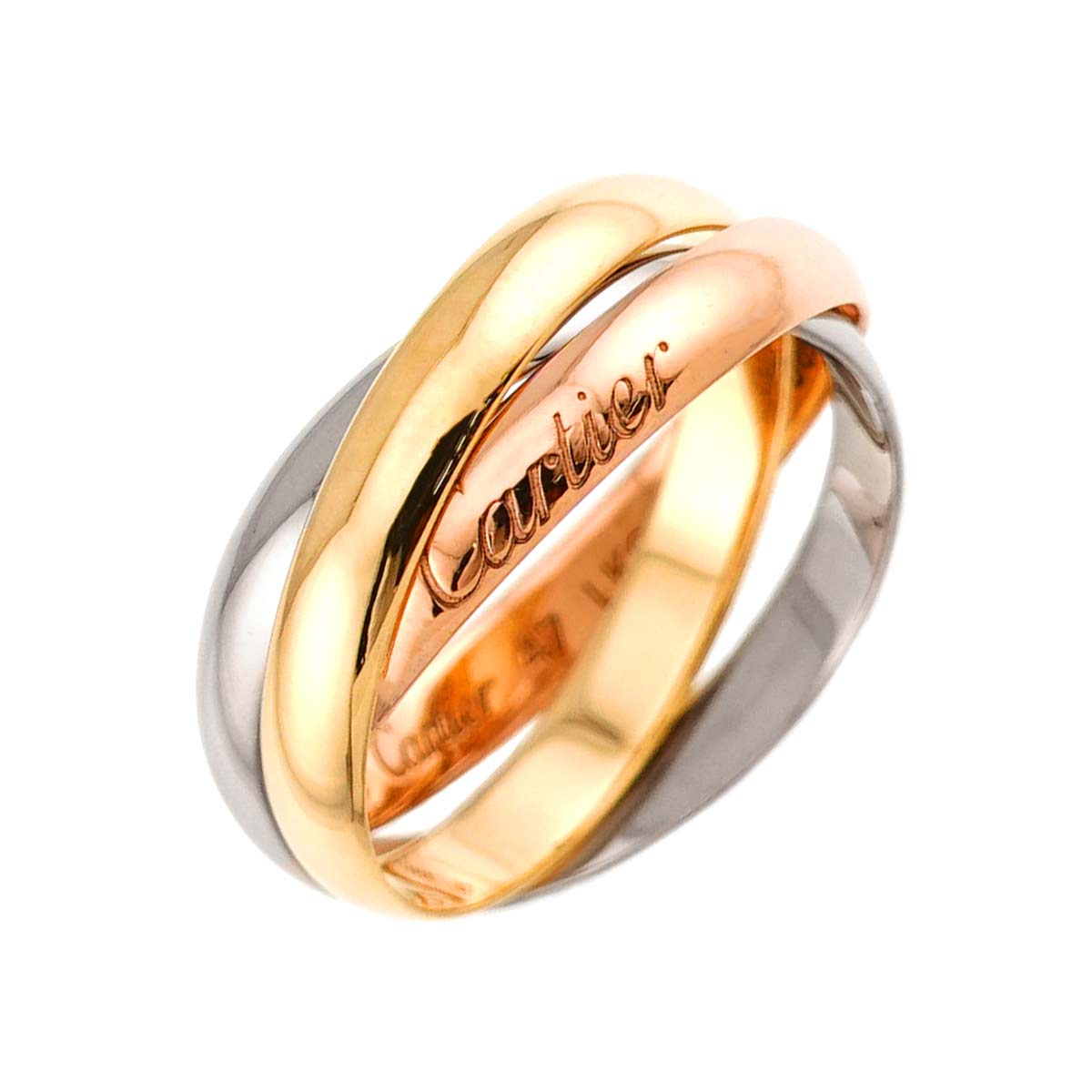 Trinity SM Ring 18K YG WG PG 750 Size47 4(US)