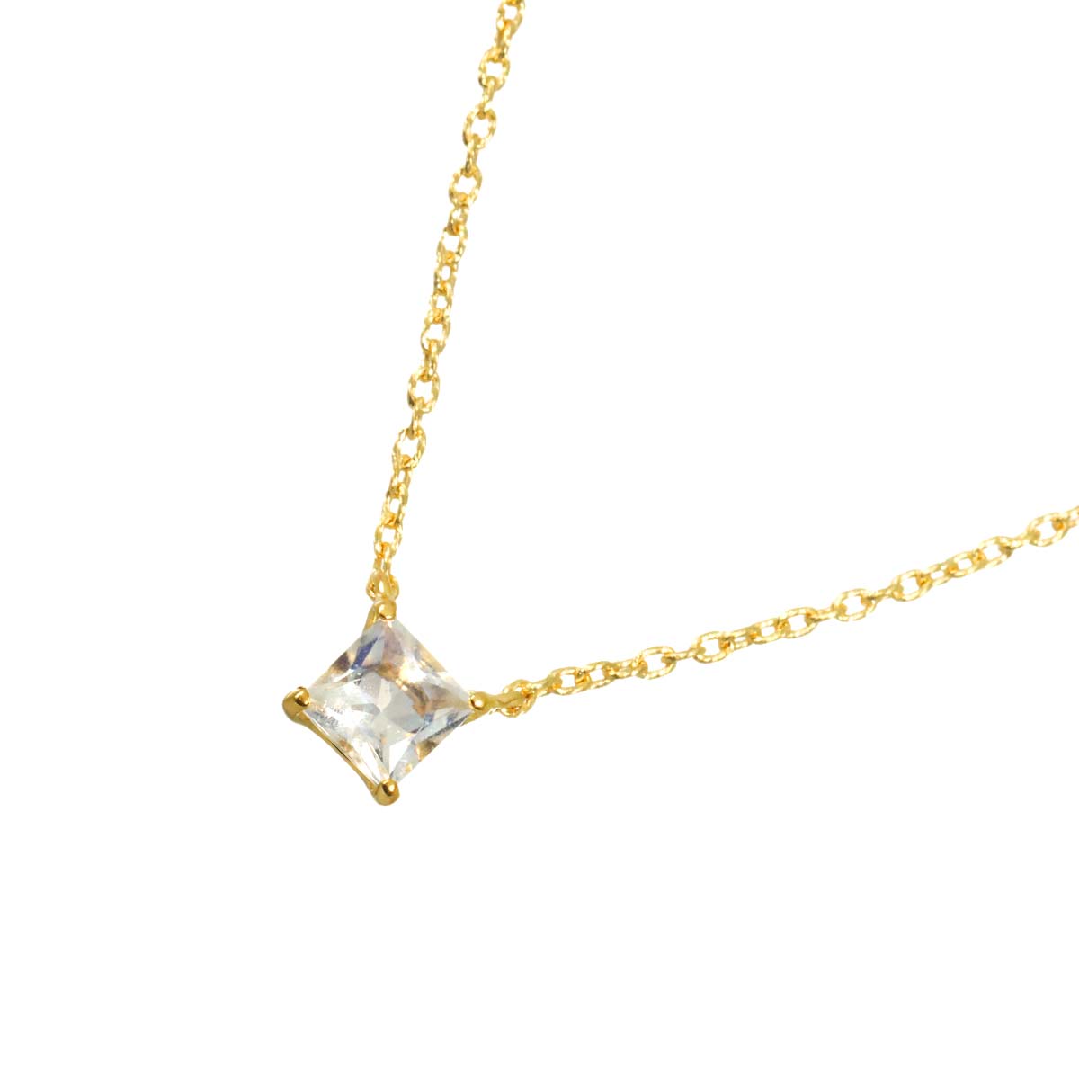 Labradorite Necklace 18K Yellow Gold 750