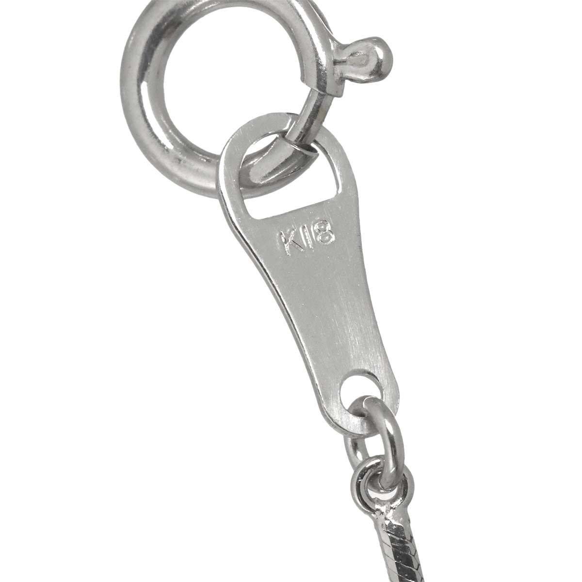 Diamond 1.20ct Necklace 18K White Gold 750
