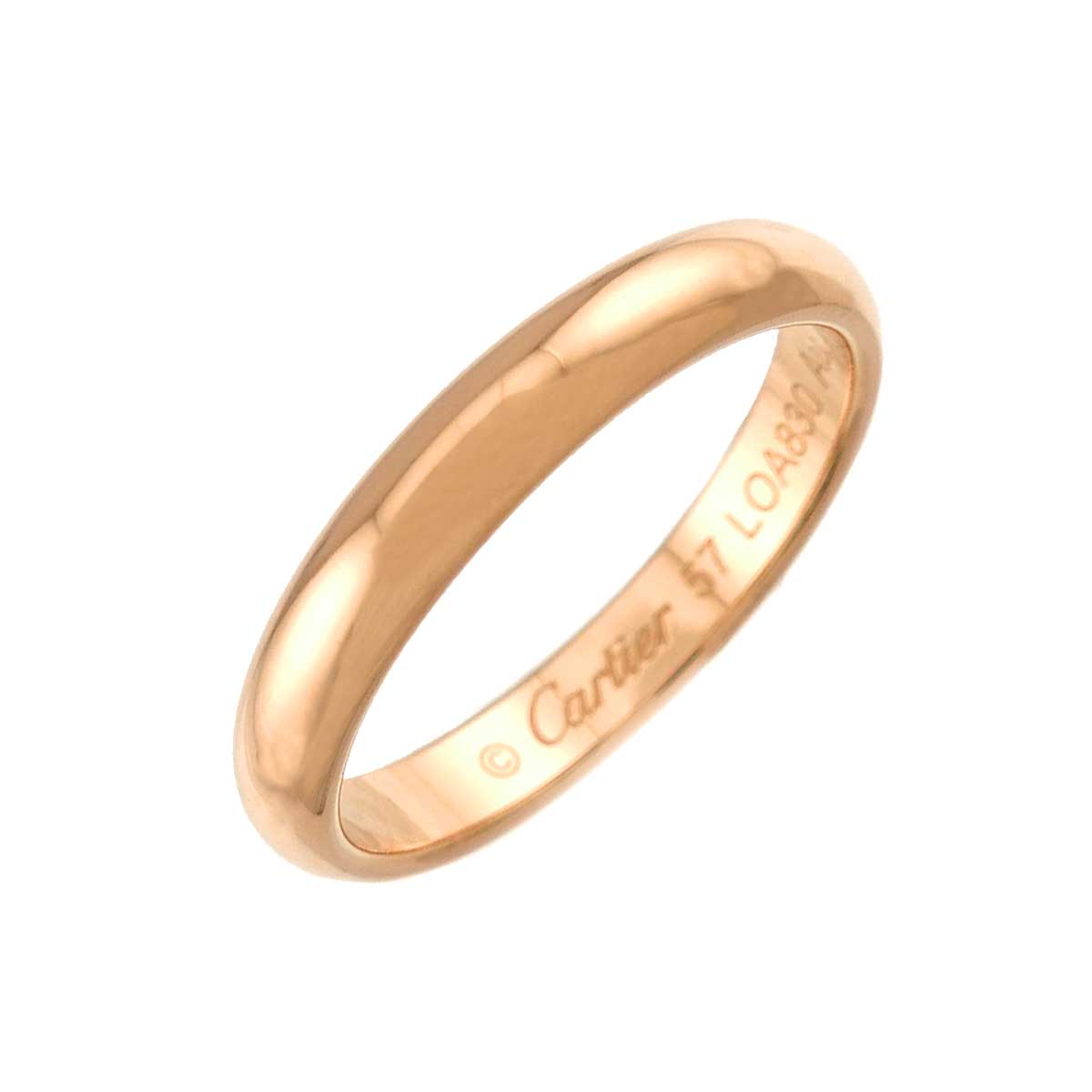 Classic Ring 18K Pink Gold 750 Size57 7.5-7.75(US)