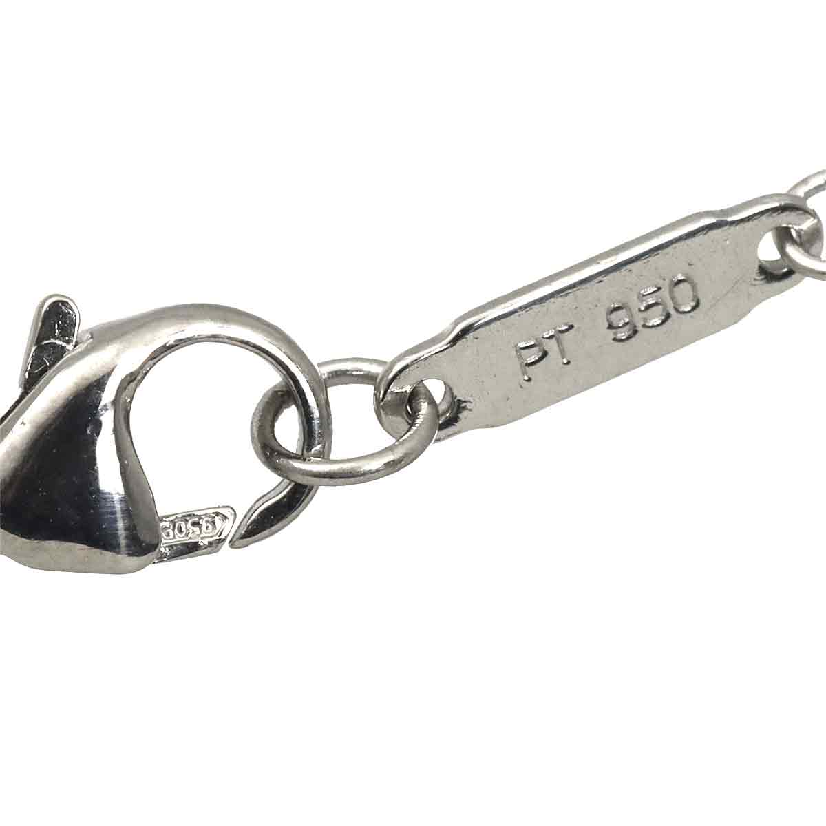 By The Yard Diamond 4P Necklace Platinum