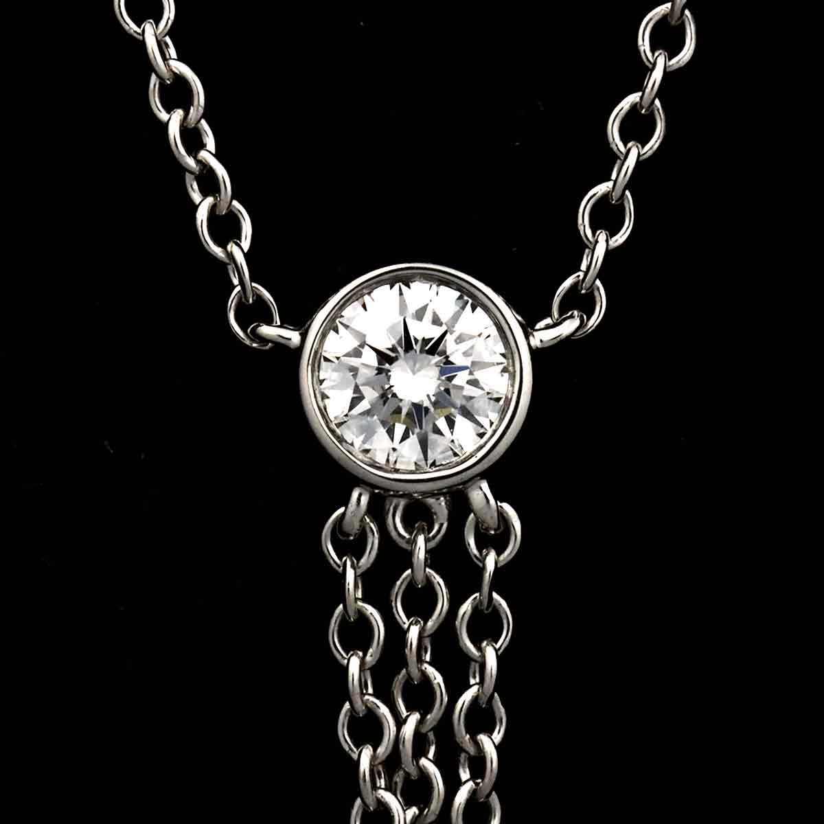 By The Yard Diamond 4P Necklace Platinum
