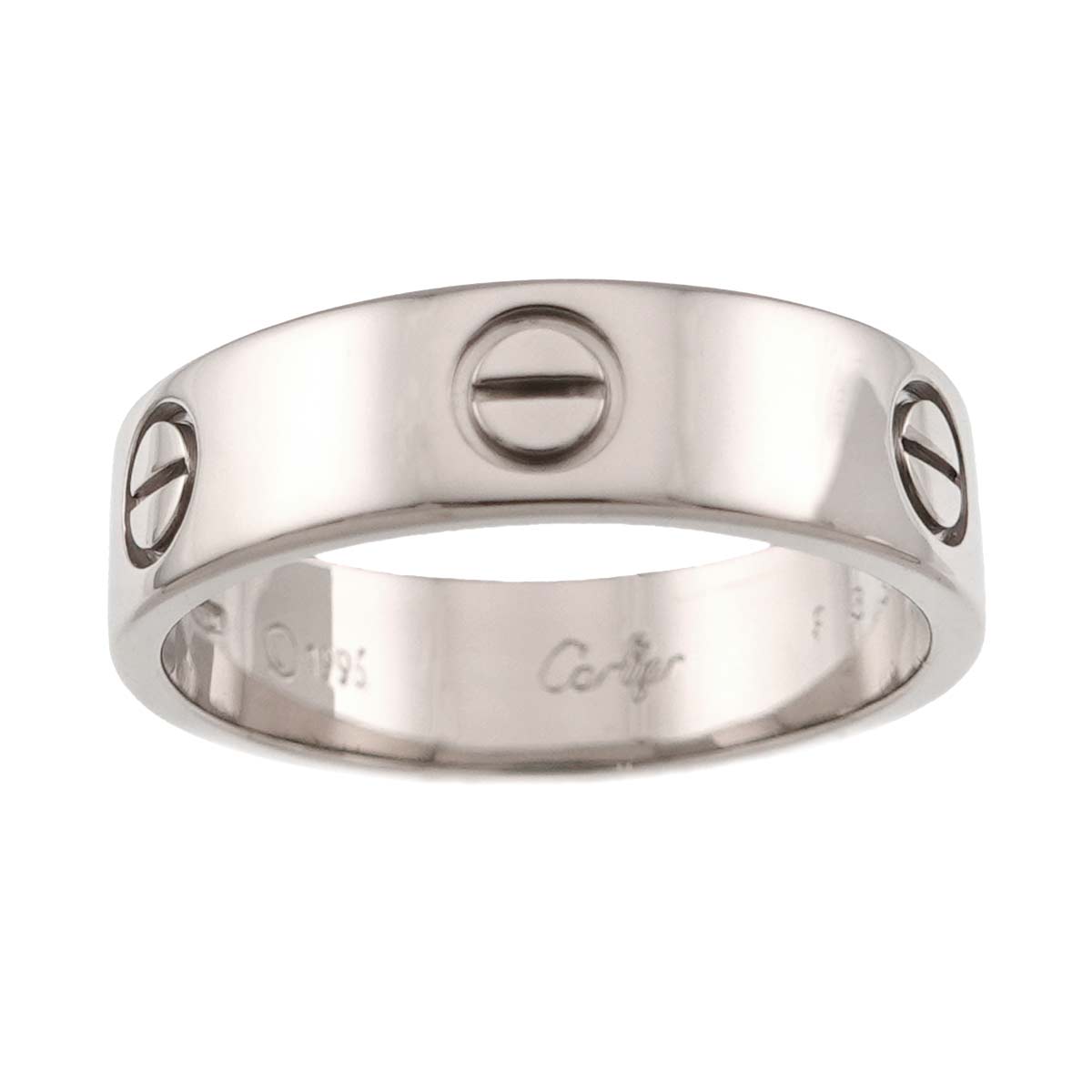 Love Ring 18K White Gold 750 size60 8.75(US)