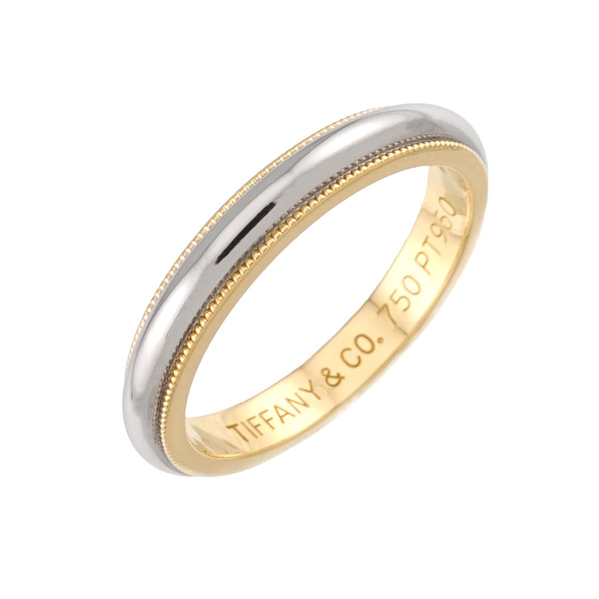 Milgrain Band Ring 18K YG 750 Pt Size6.75(US)