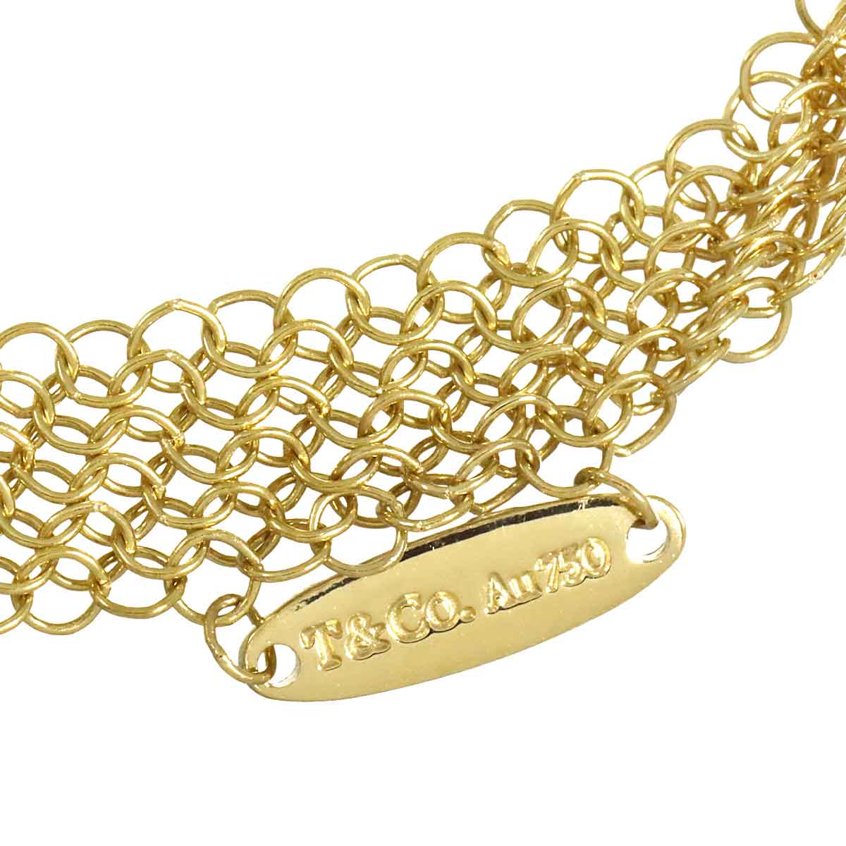Open Heart Long Necklace 18K Yellow Gold 750