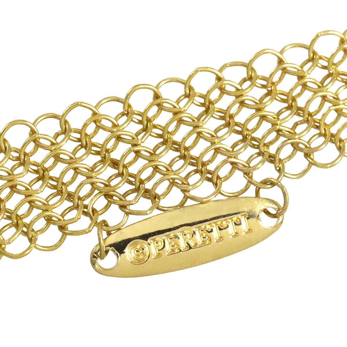 Open Heart Long Necklace 18K Yellow Gold 750