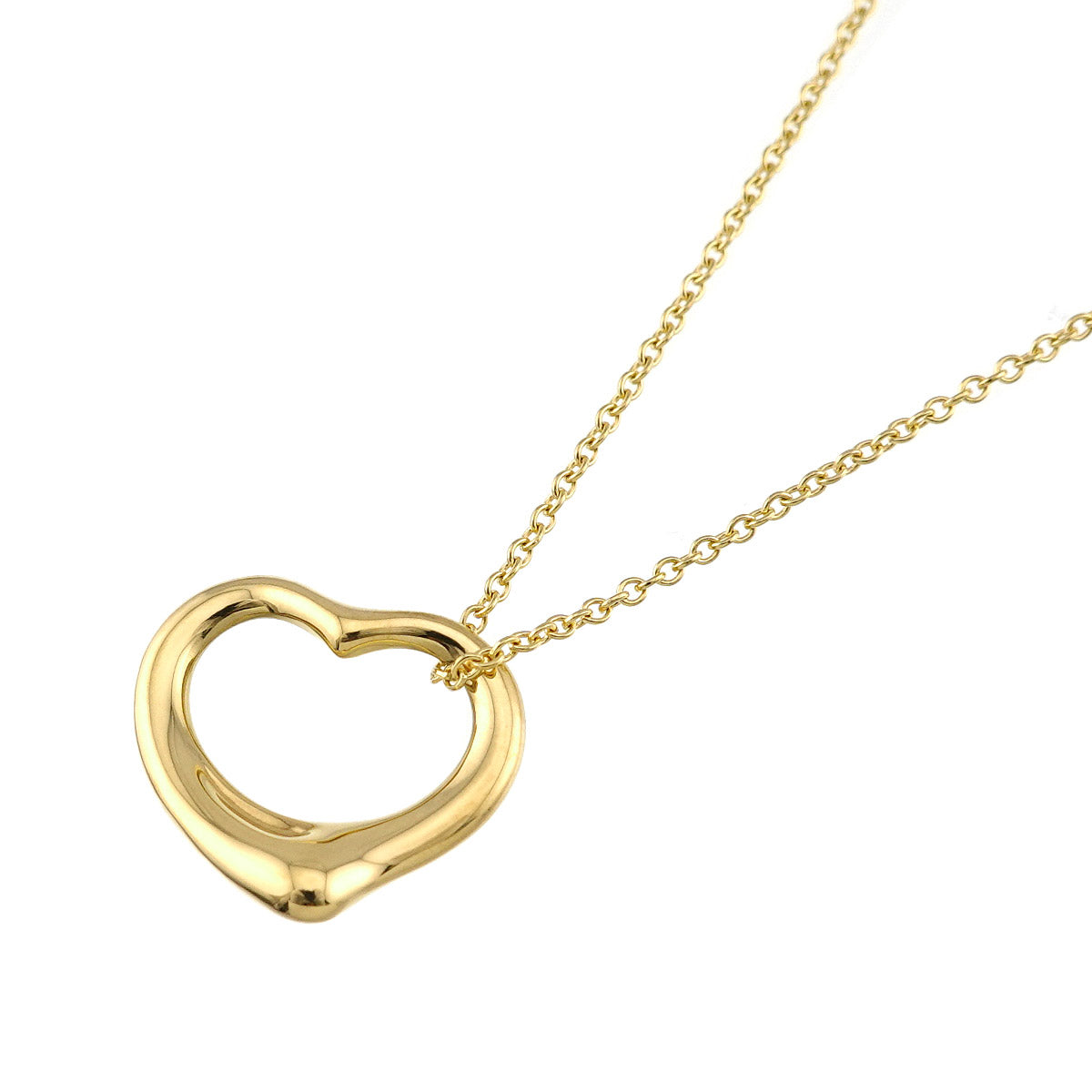 Open Heart Necklace 18K Yellow Gold 750