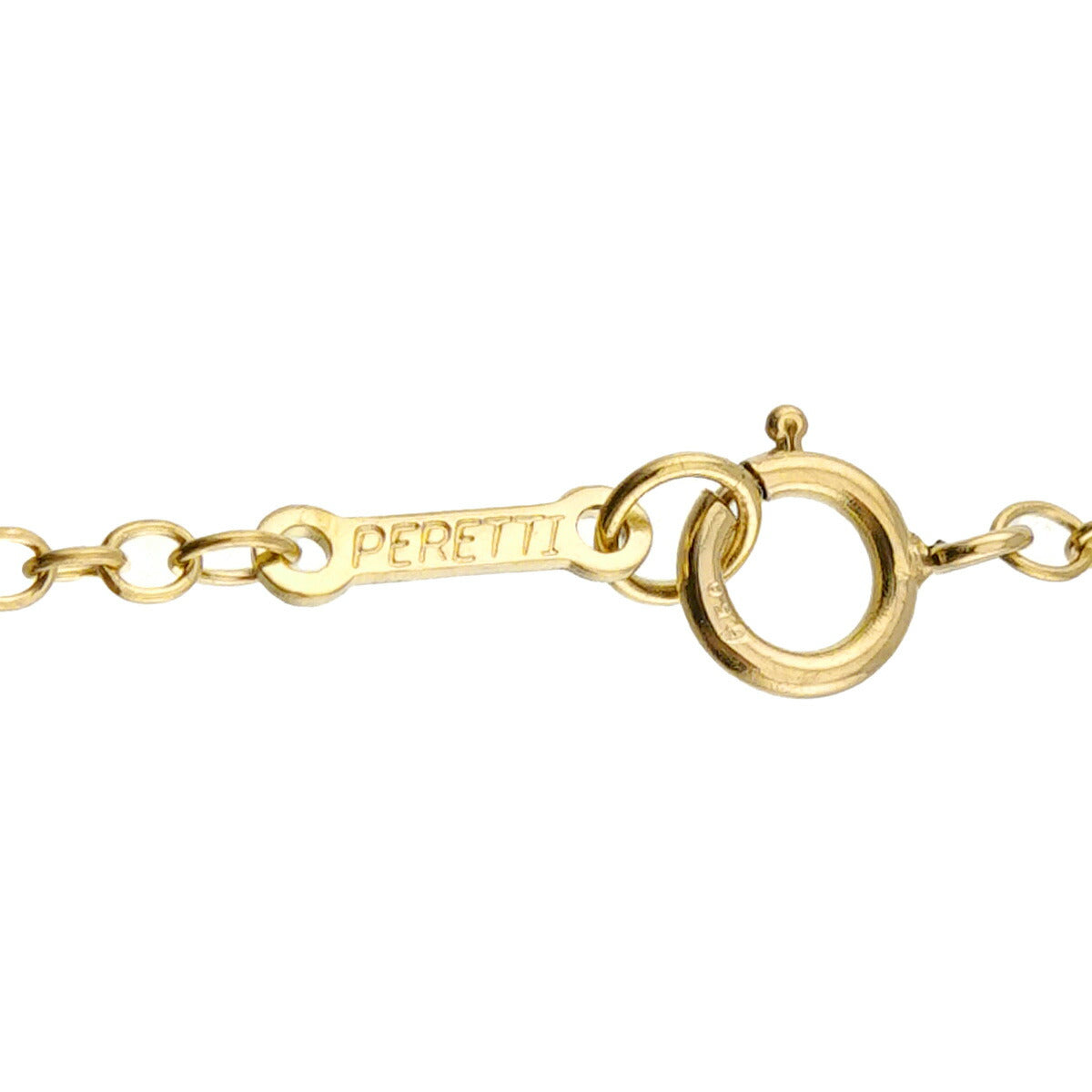 Letter K Long Necklace 18K Yellow Gold 750