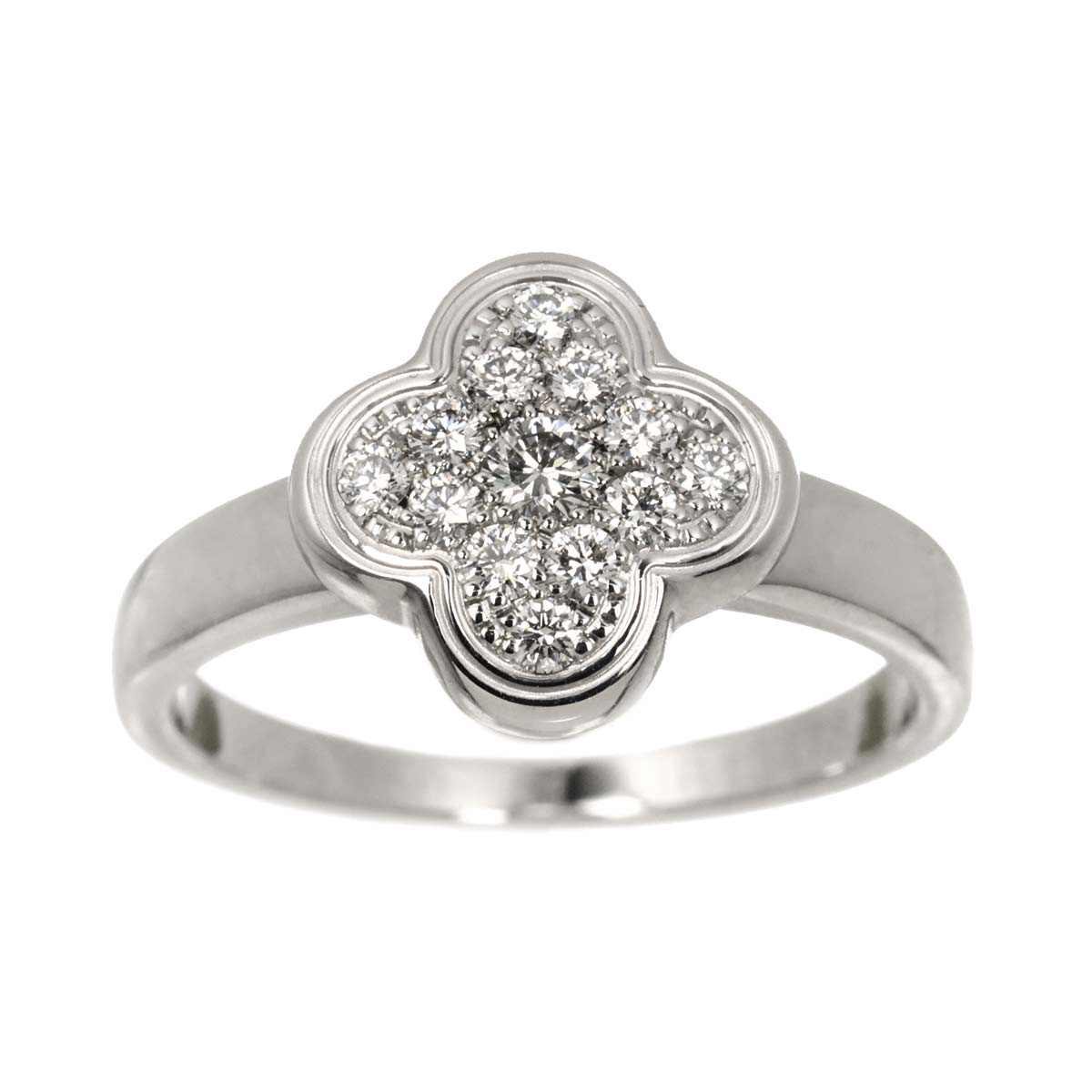 PureAlhambra Diamond Ring 18K WG 750 51 5.5-5.75(US)