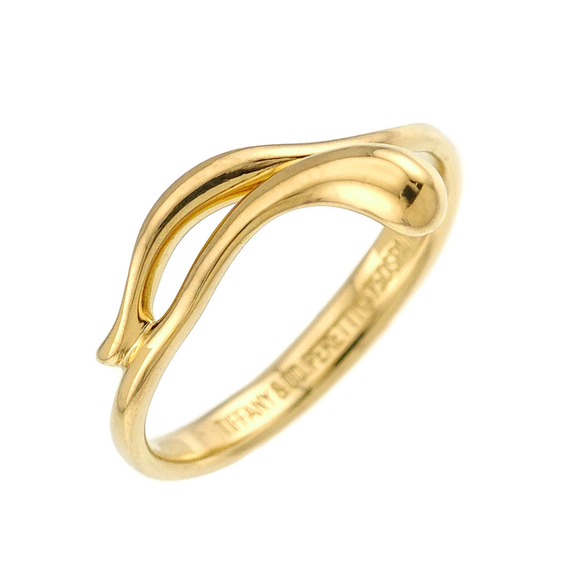 Teardrop Ring 18K YG 750 size4.75-5(US)