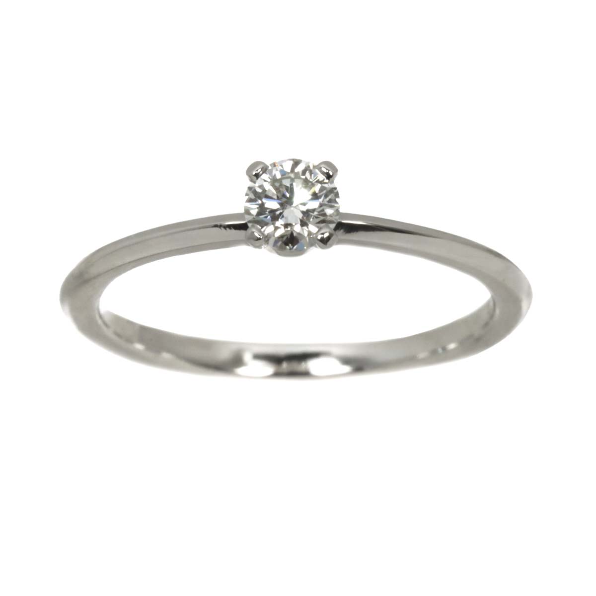 True Diamond 0.18ct I/VS1/3EX Ring Platinum size4.5(US)