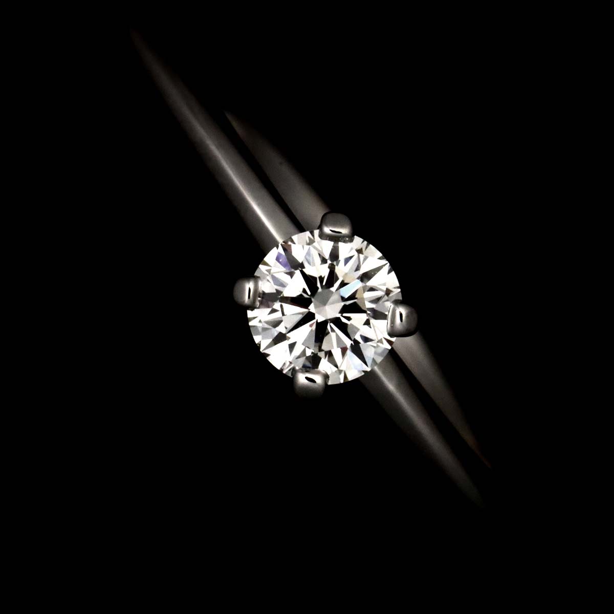 True Diamond 0.18ct I/VS1/3EX Ring Platinum size4.5(US)