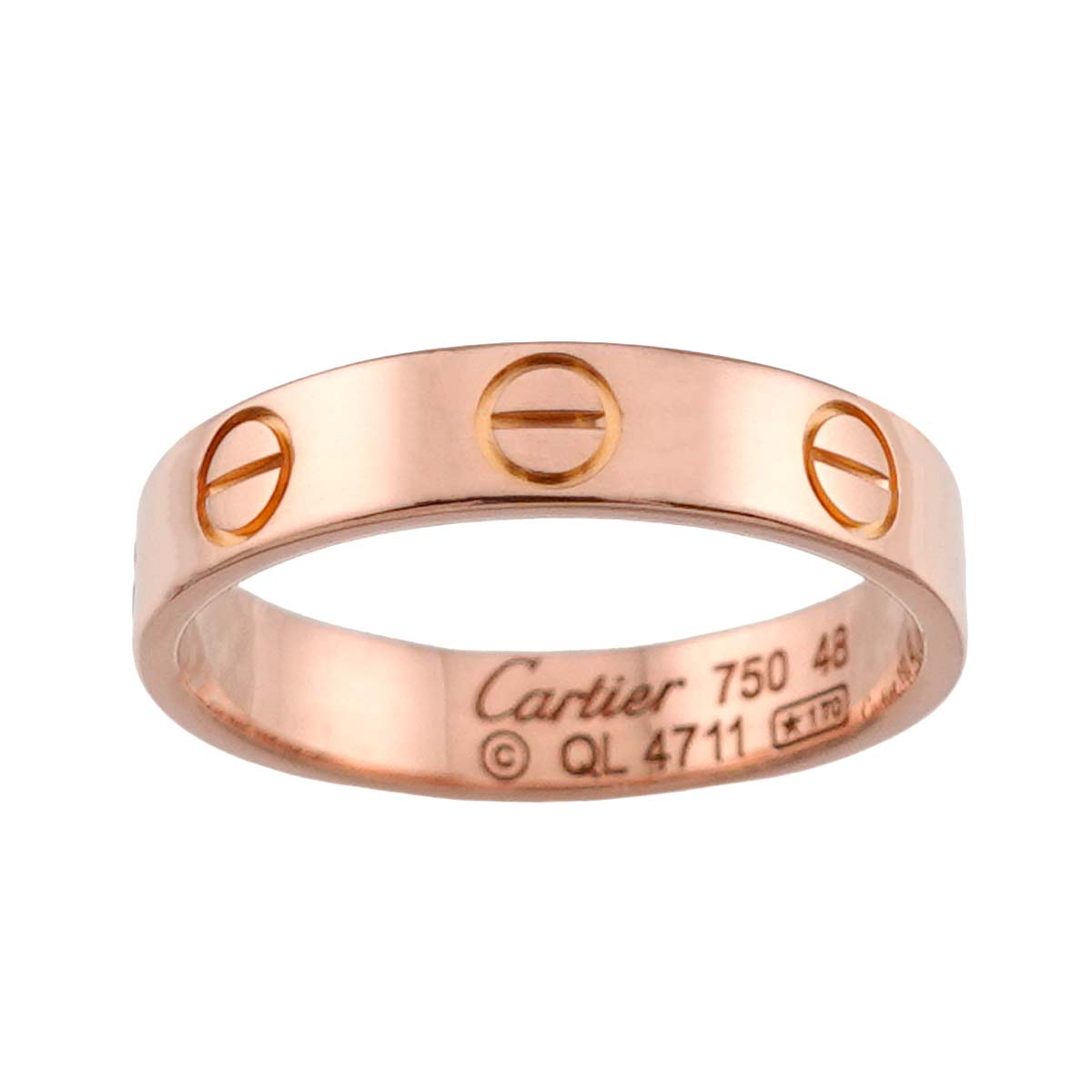 Mini Love Ring 18K Pink Gold 750 size48 4.5(US)