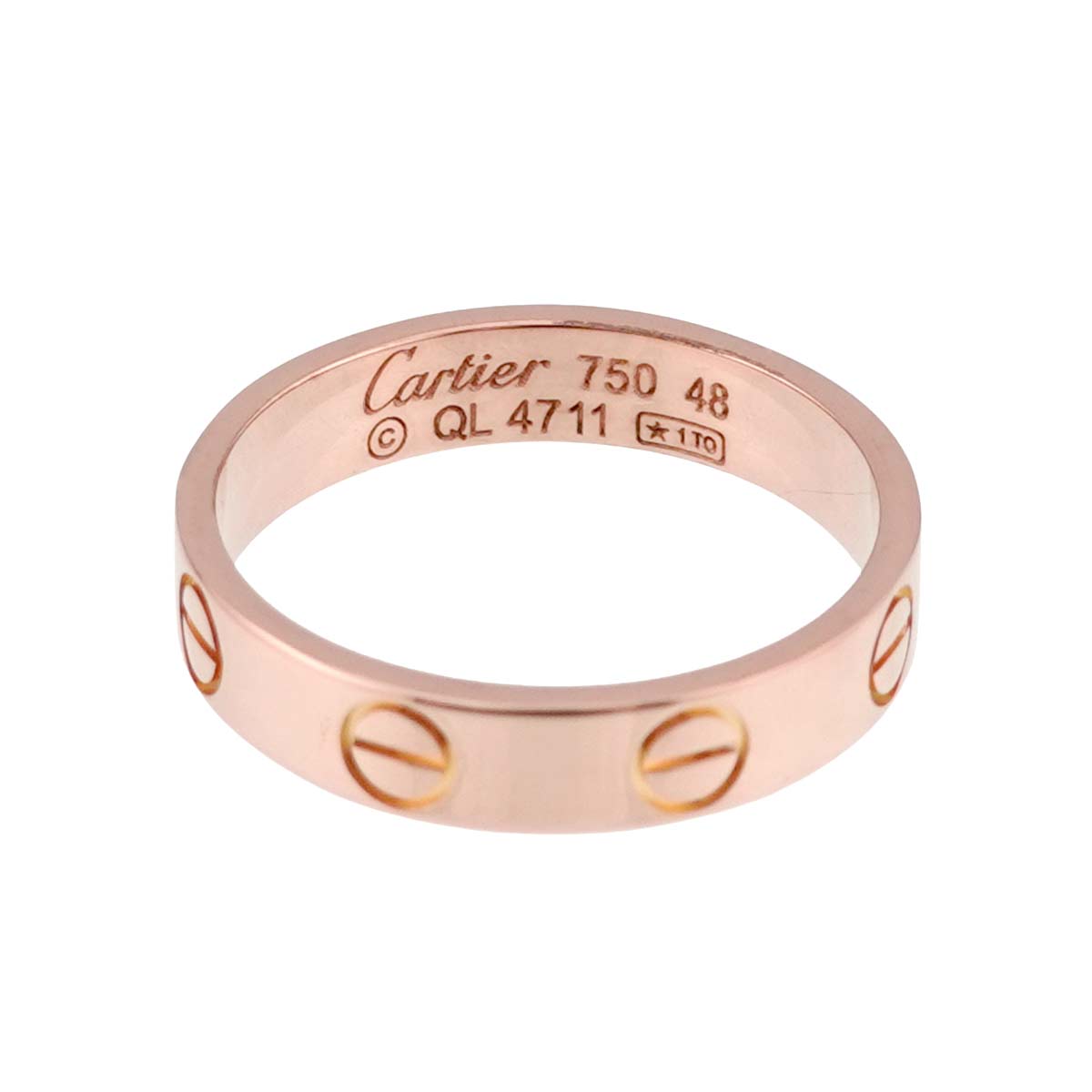 Mini Love Ring 18K Pink Gold 750 size48 4.5(US)