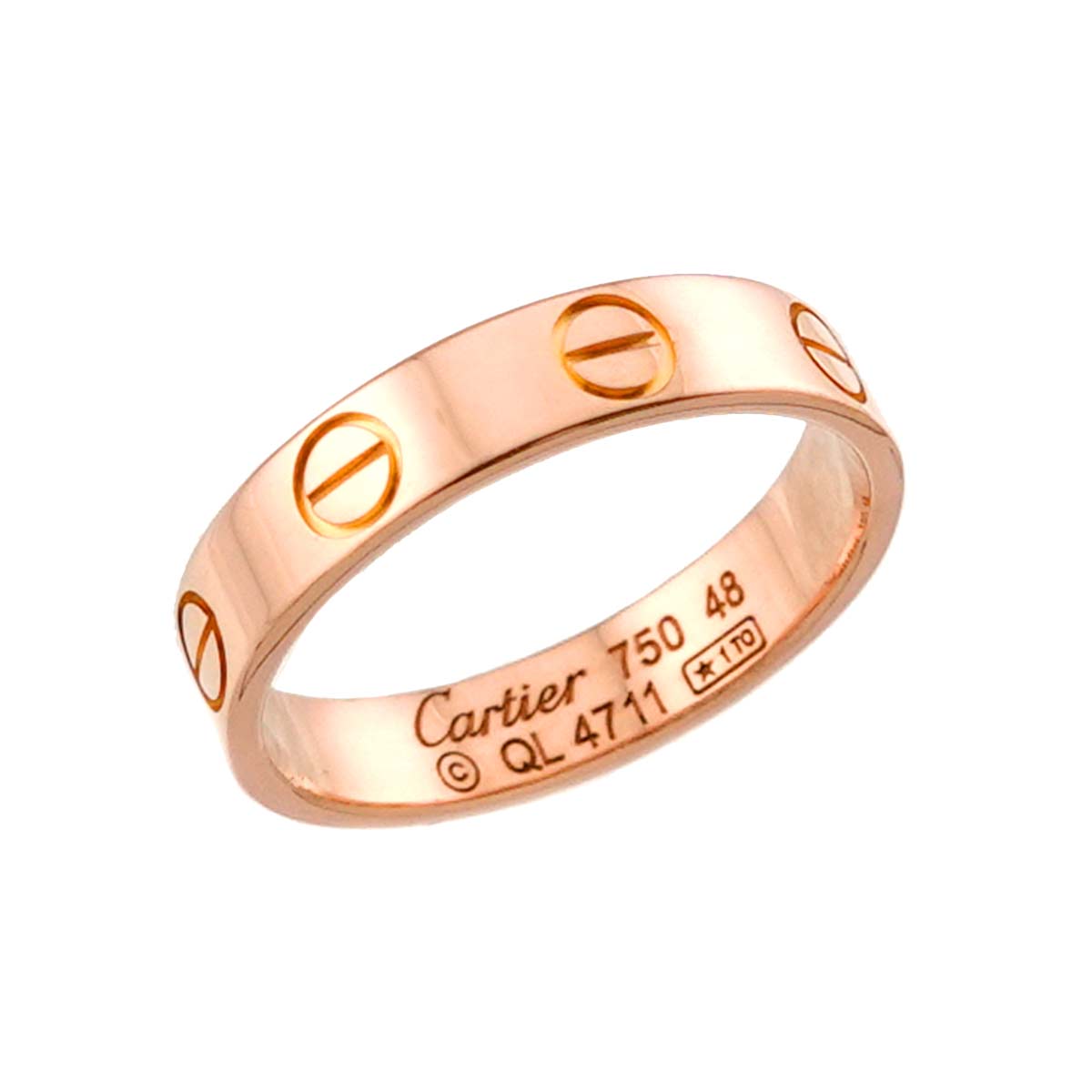 Mini Love Ring 18K Pink Gold 750 size48 4.5(US)