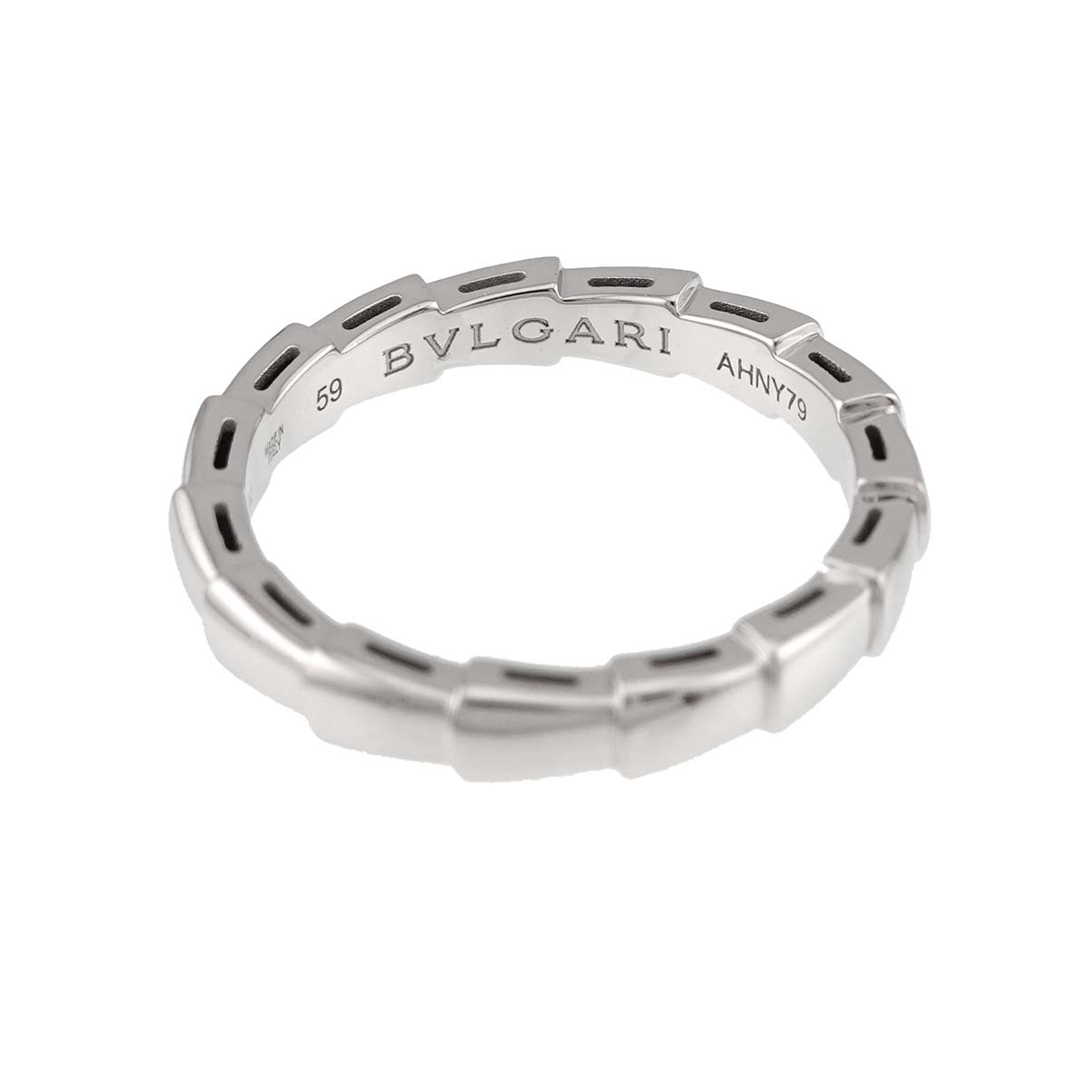 Serpenti Viper Ring 18K White Gold 750 size59 8.75(US)