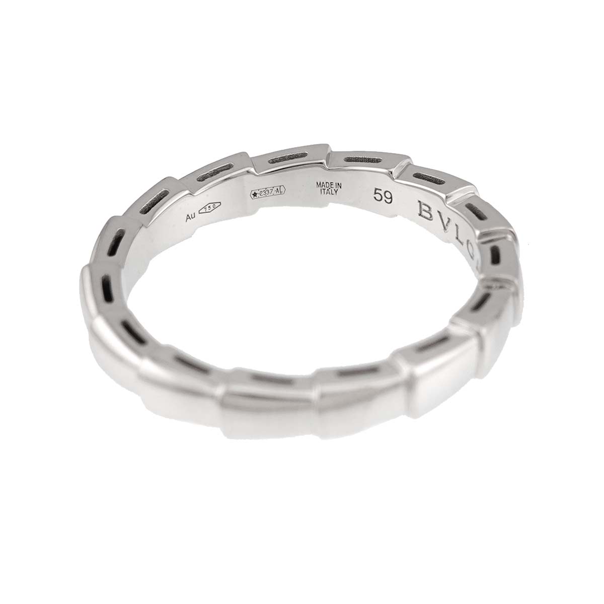 Serpenti Viper Ring 18K White Gold 750 size59 8.75(US)