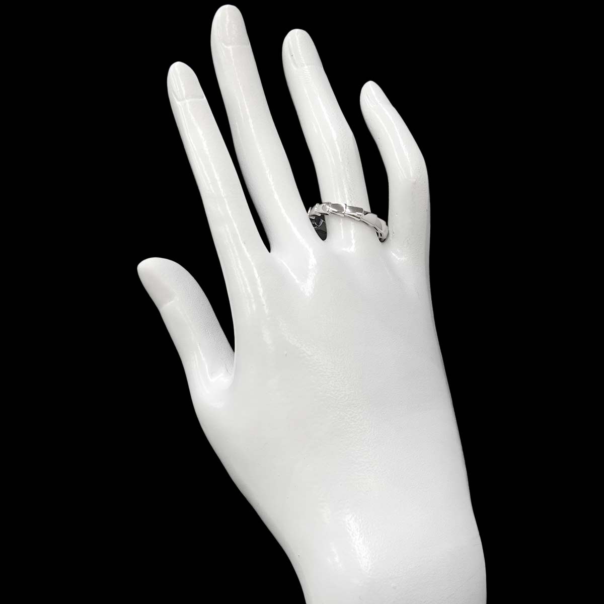 Serpenti Viper Ring 18K White Gold 750 size59 8.75(US)
