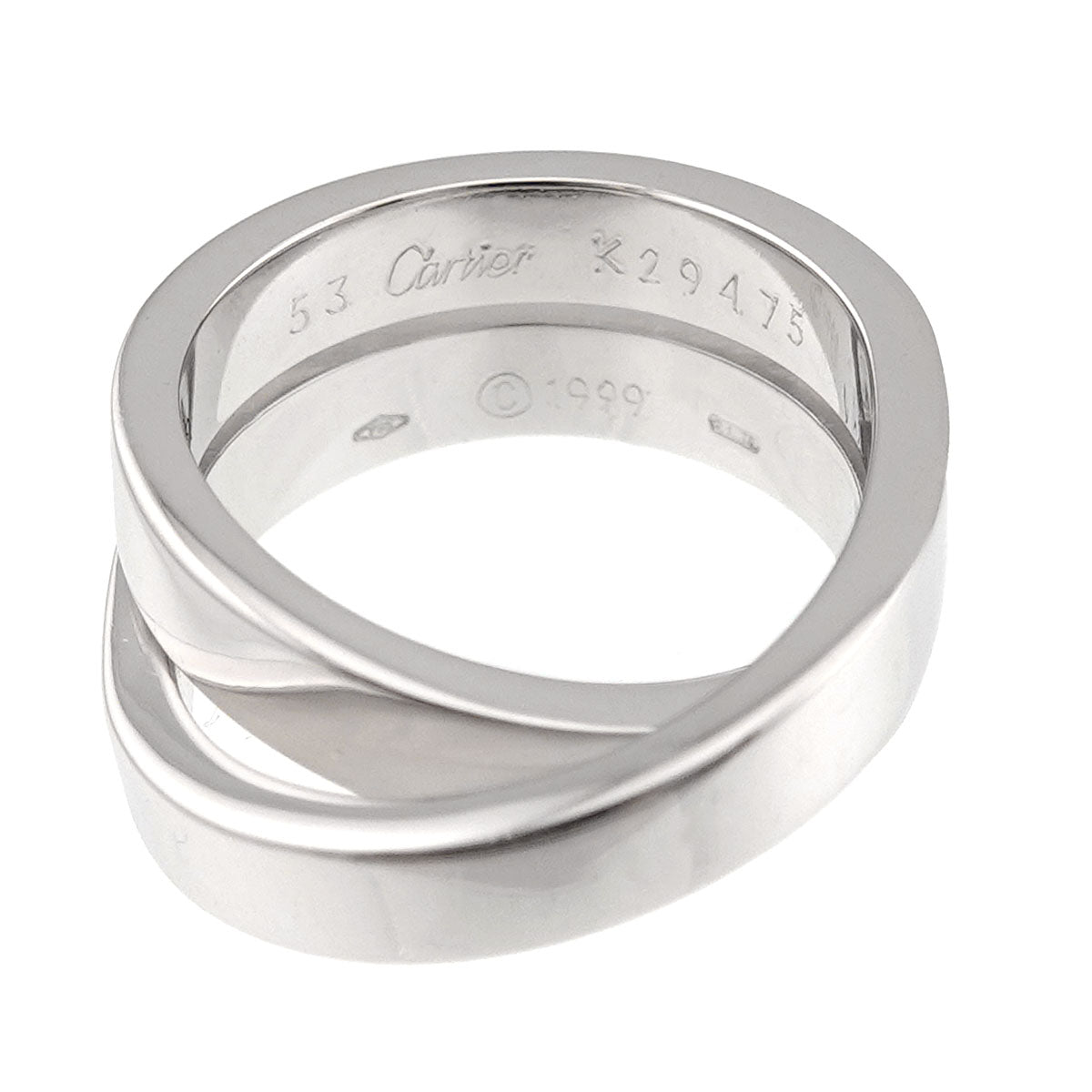 Paris Ring 18K White Gold 750 size53 6-6.25(US)