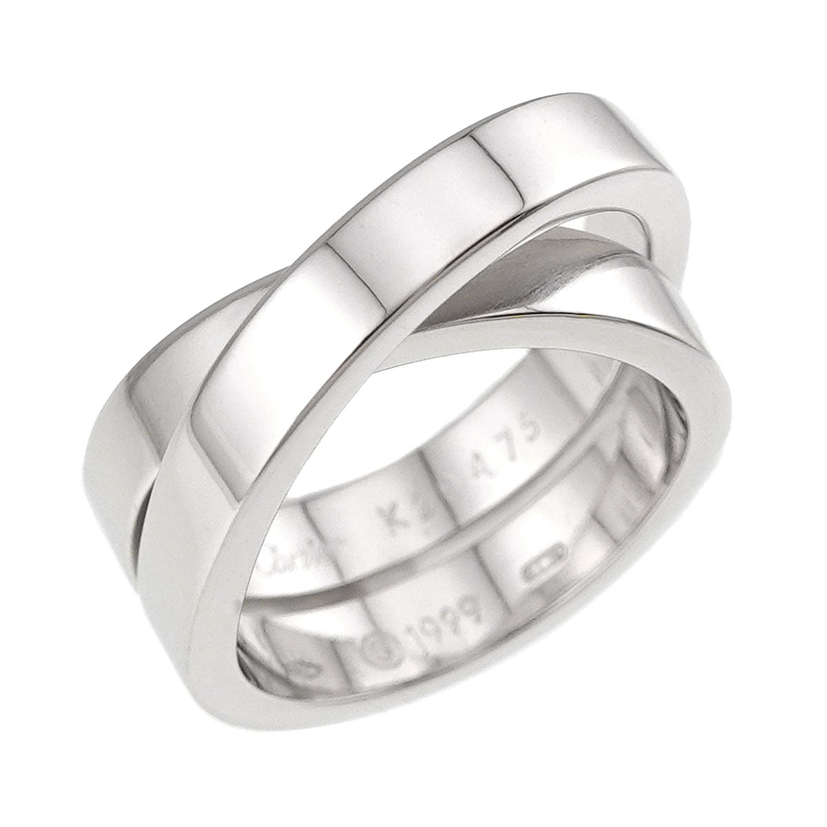 Paris Ring 18K White Gold 750 size53 6-6.25(US)
