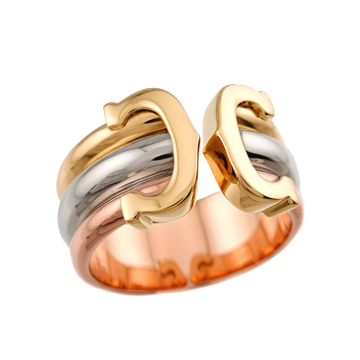 C2 Ring 18K YG WG PG 750 Size48 4.5-4.75(US)