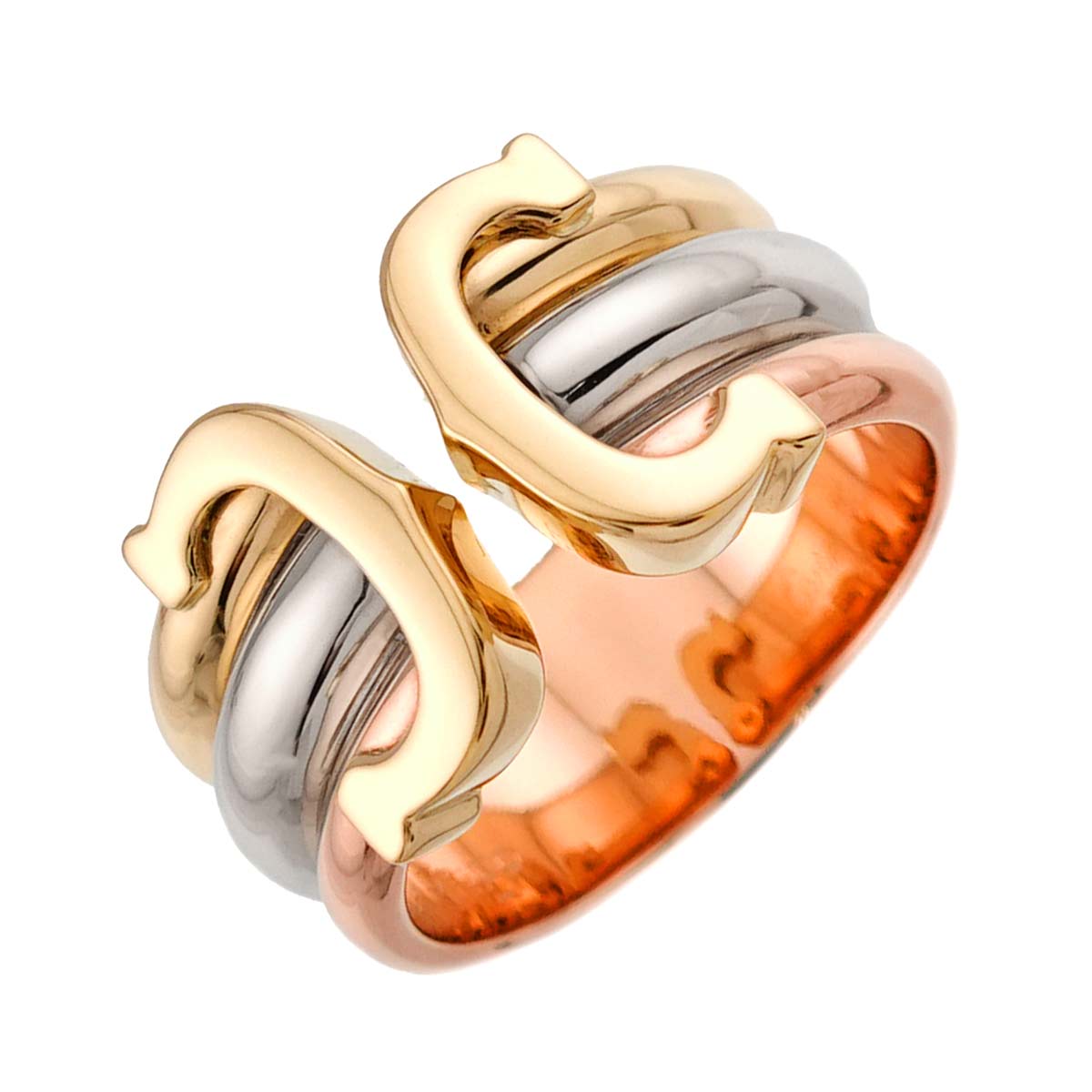 C2 Ring 18K YG WG PG 750 Size48 4.5-4.75(US)