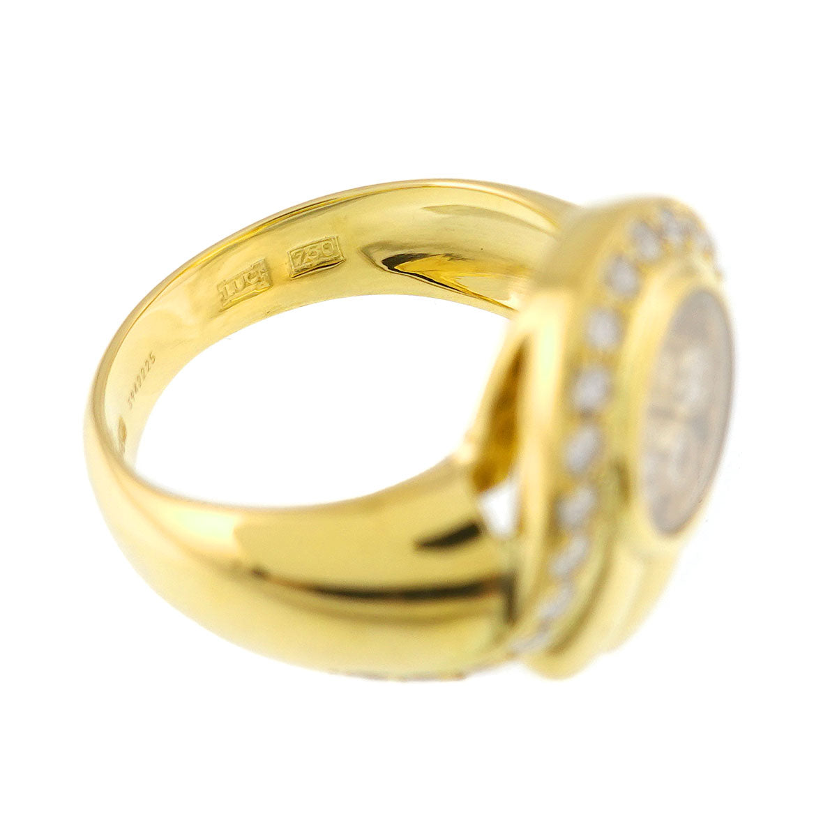 Happy Diamond Ring 18K YG 750 Size6.25-6.5(US)