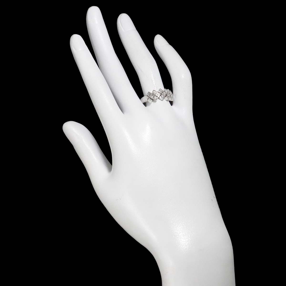 Diamond 0.21ct Ring 18K WG 750 Size7.25(US)