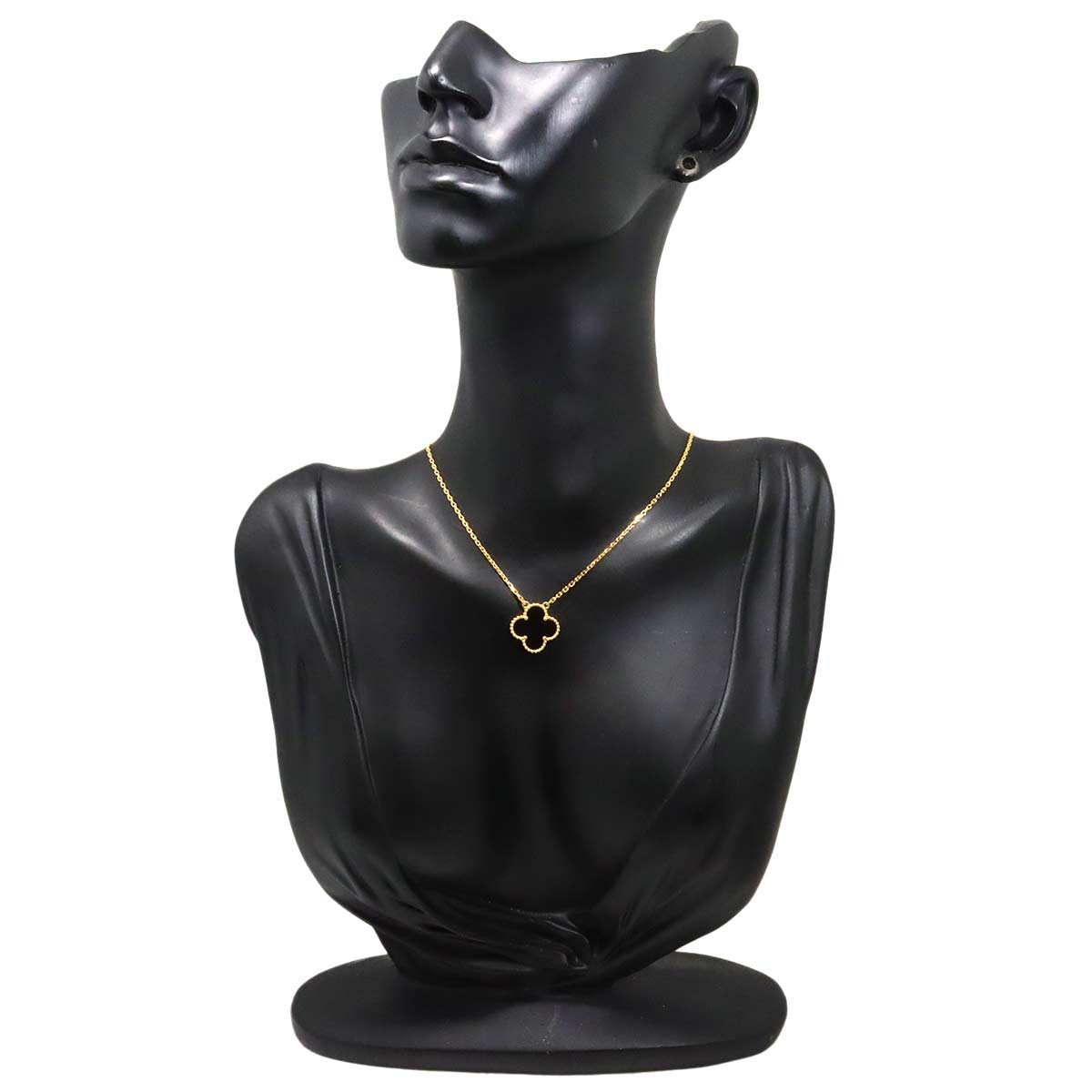 Vintage Alhambra Onyx Necklace 18K YG 750