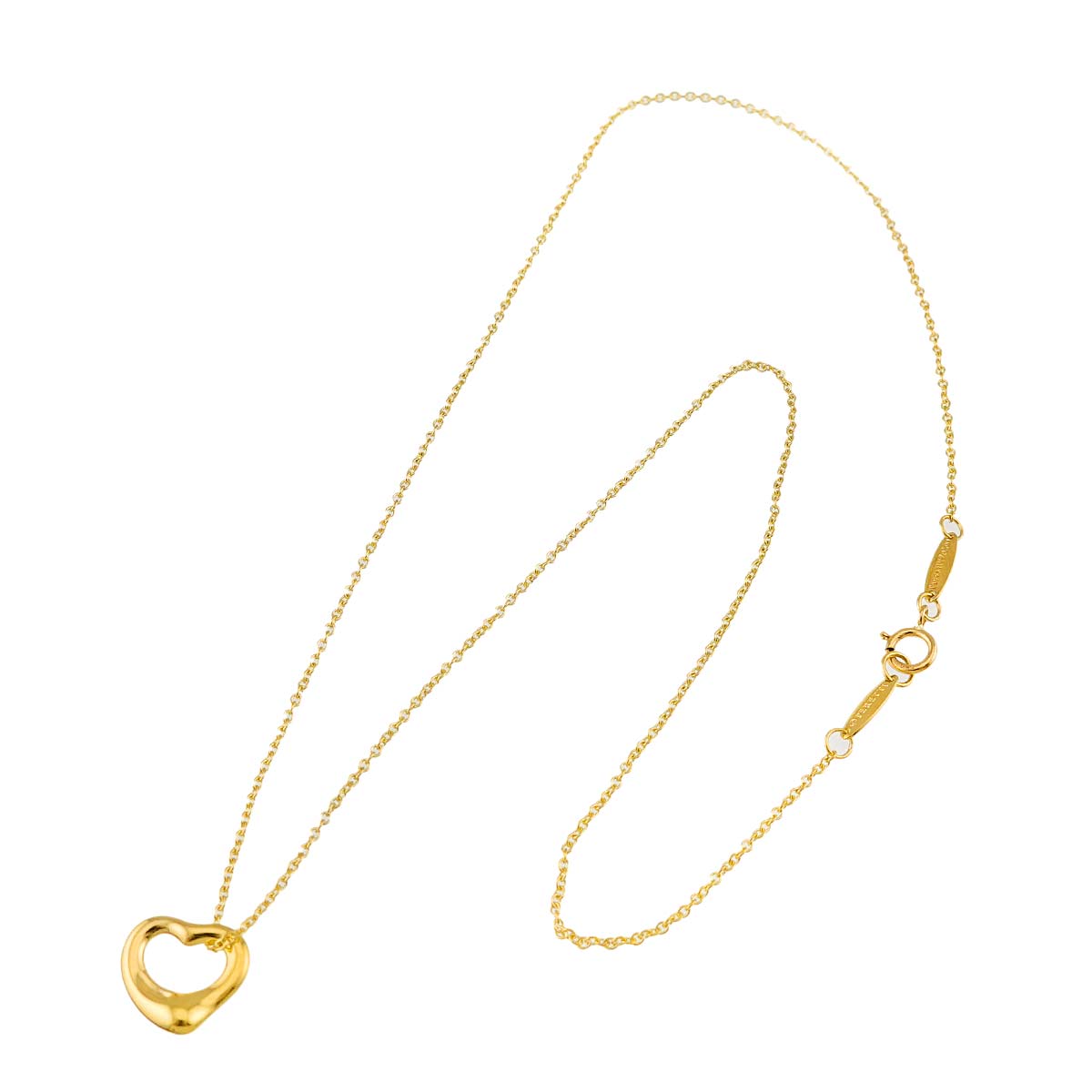 Open Heart Necklace 18K Yellow Gold 750