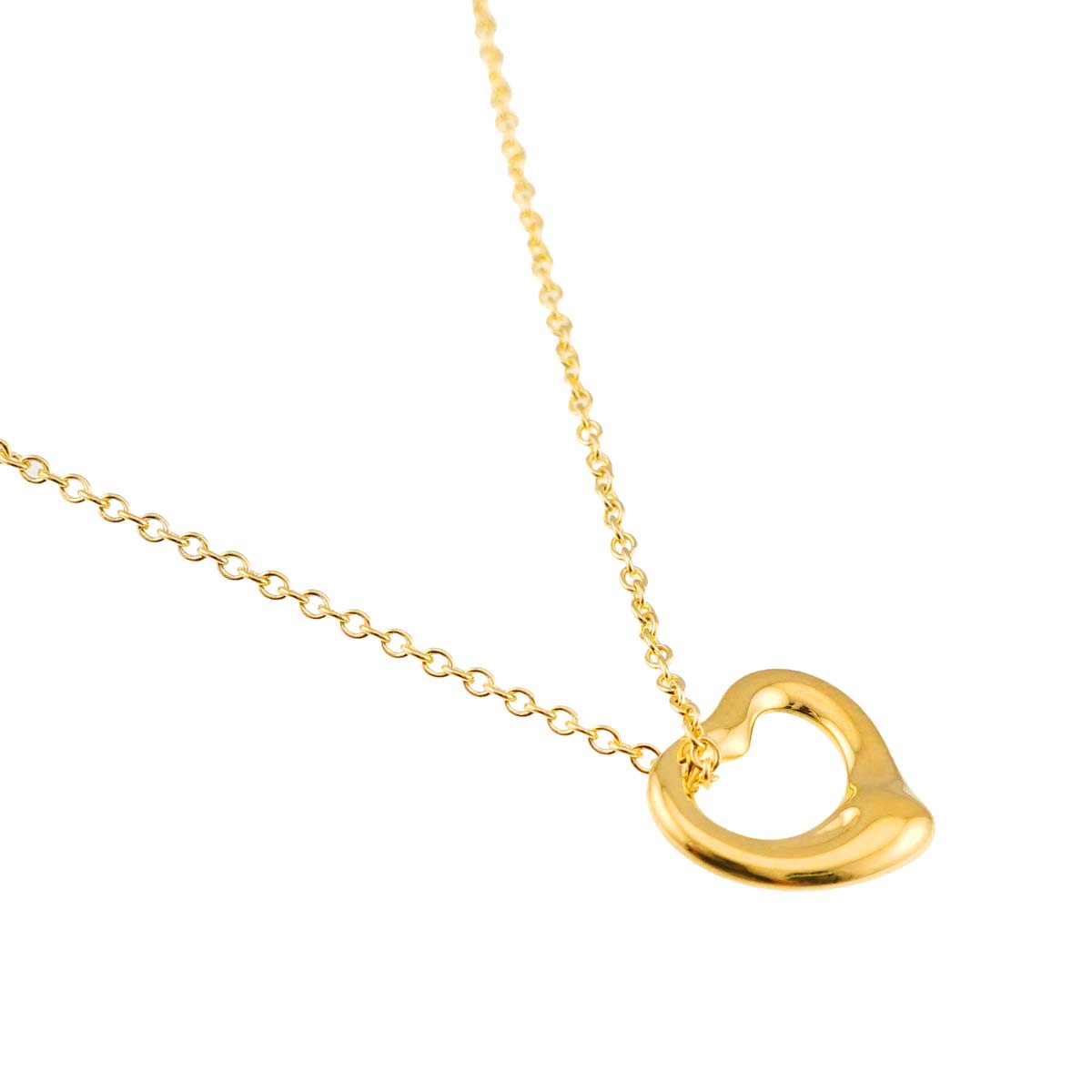 Open Heart Necklace 18K Yellow Gold 750