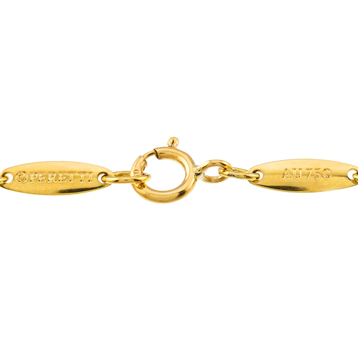 Open Heart Necklace 18K Yellow Gold 750