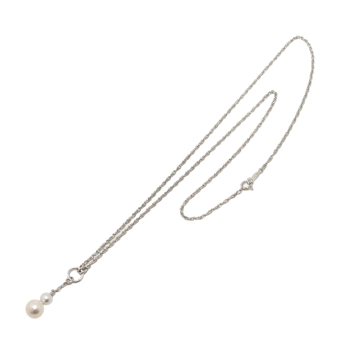 Akoya Pearl 6.9-4.8mm Necklace 18K White Gold 750