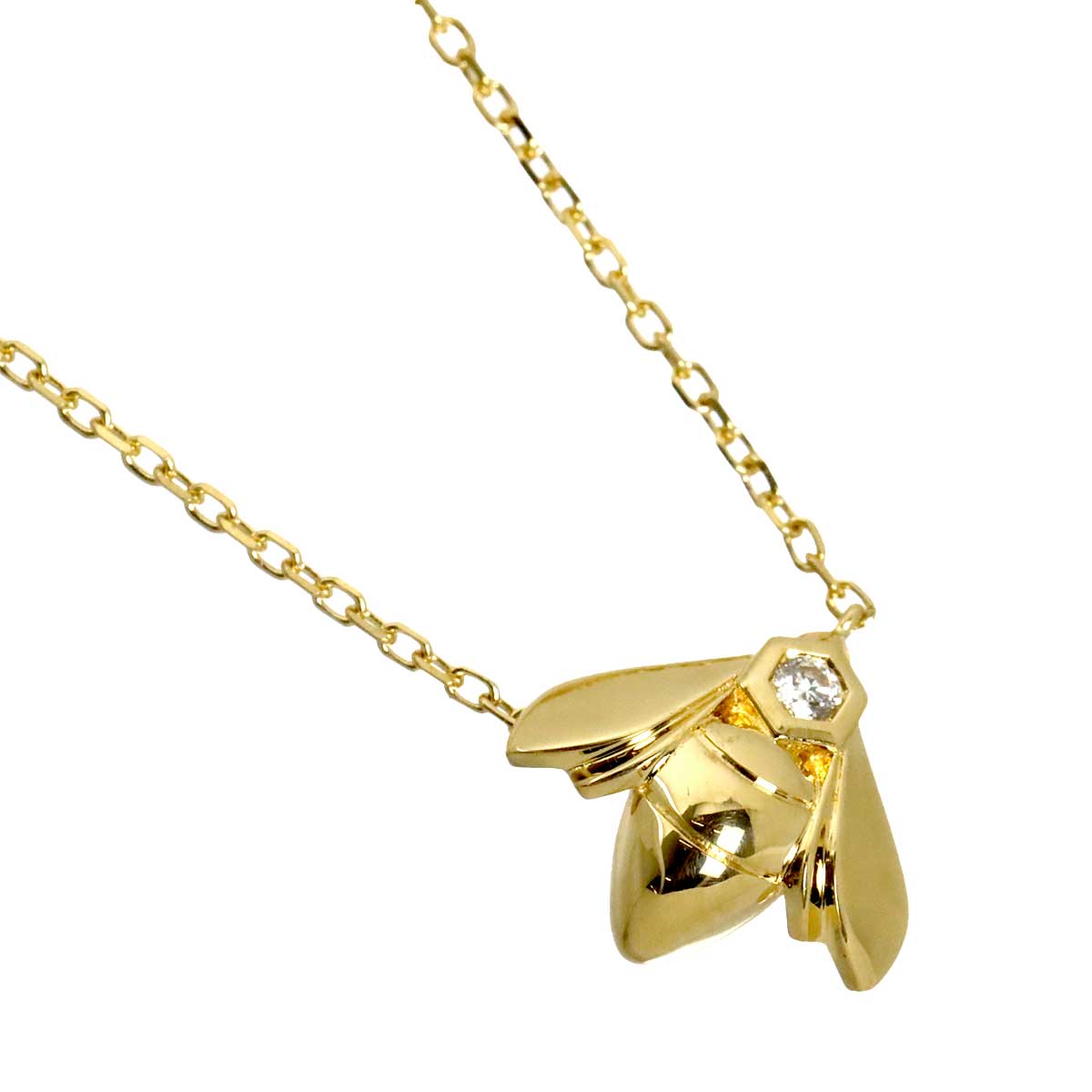 Bee de Diamond Necklace 18K Yellow Gold 750