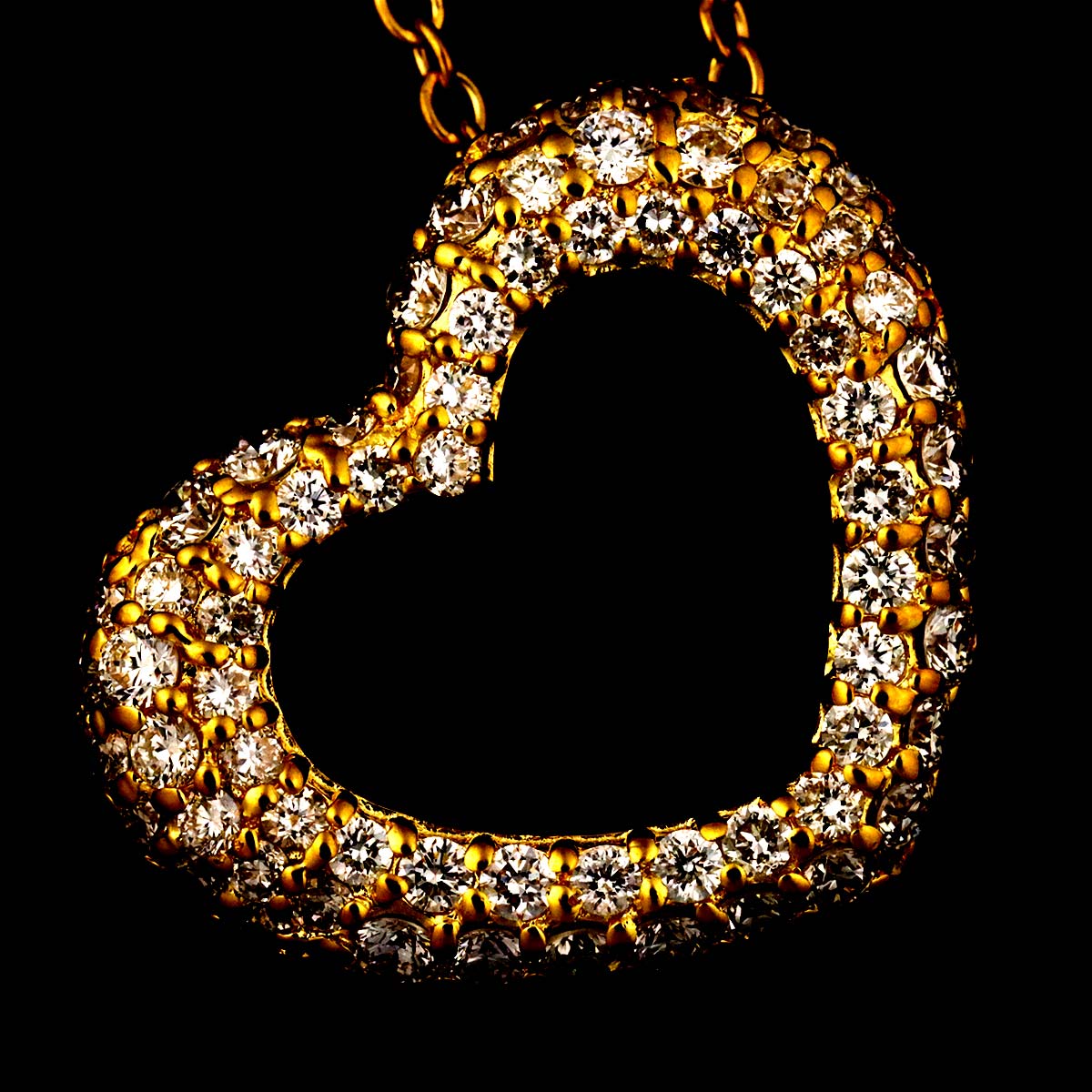 EMOZIONE Diamond 0.72ct Necklace 18K YG 750